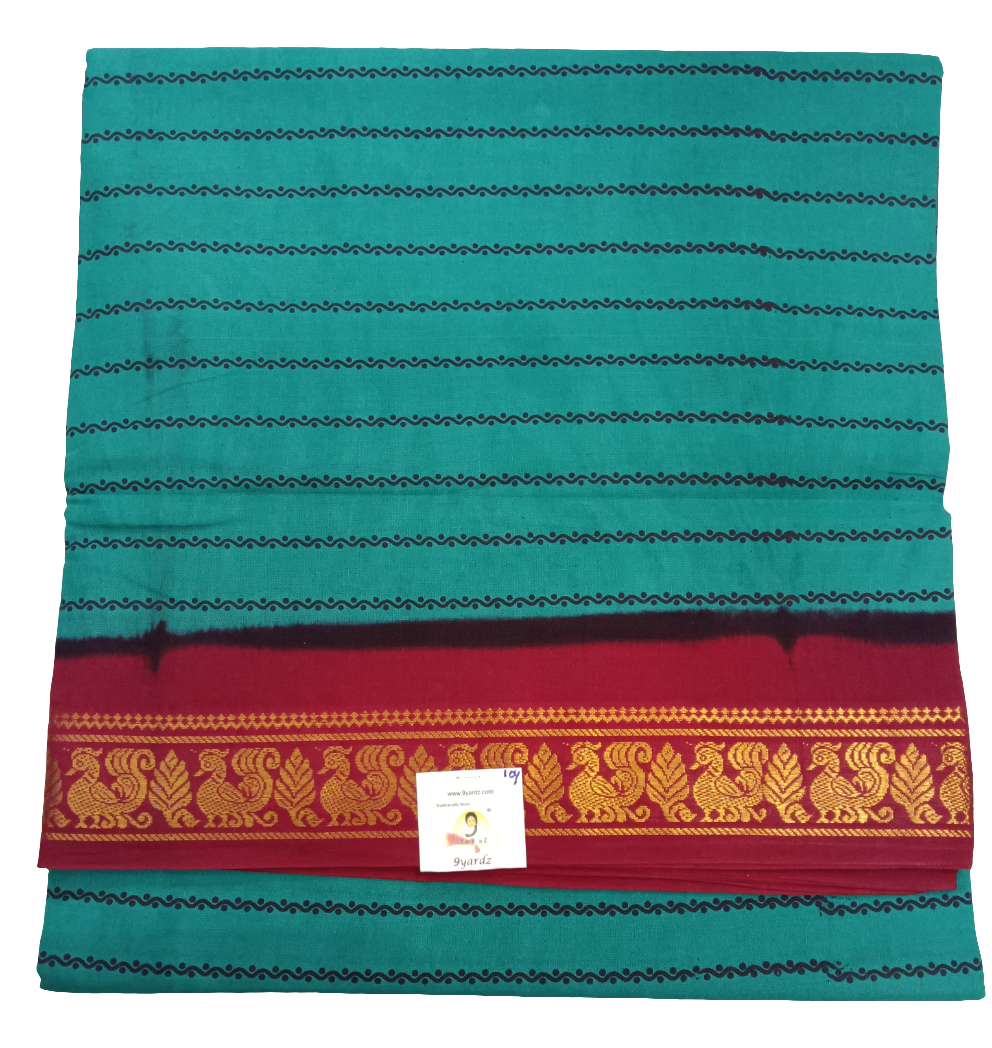 Sungudi cotton 9.5 yards madisar