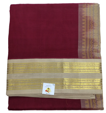 Load image into Gallery viewer, Pure silk cotton Korvai 12yardz