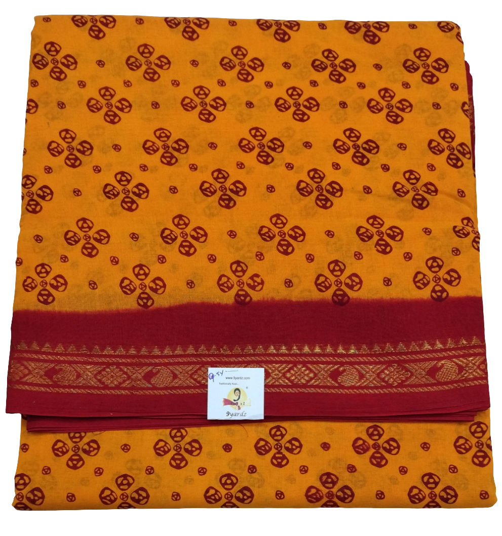 Sungudi cotton 9.5 yards madisar
