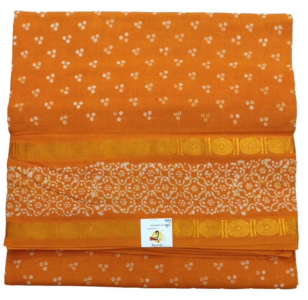 Sungudi cotton 10.5yards 49"
