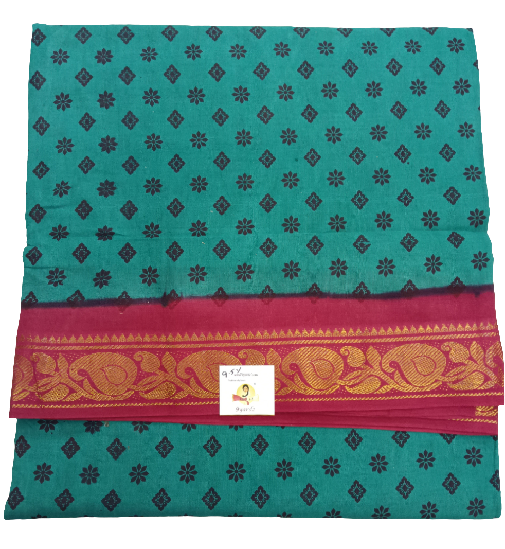 Sungudi cotton 9.5 yards madisar