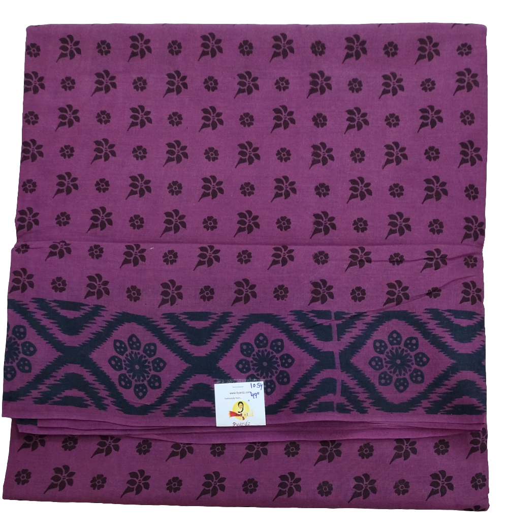 Sungudi cotton 10.5yards 49"