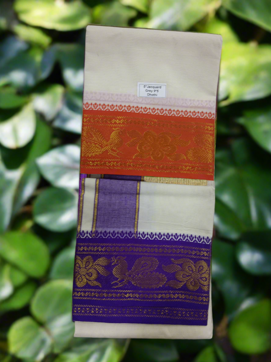 Cotton Dhothi Jacquard 9*5