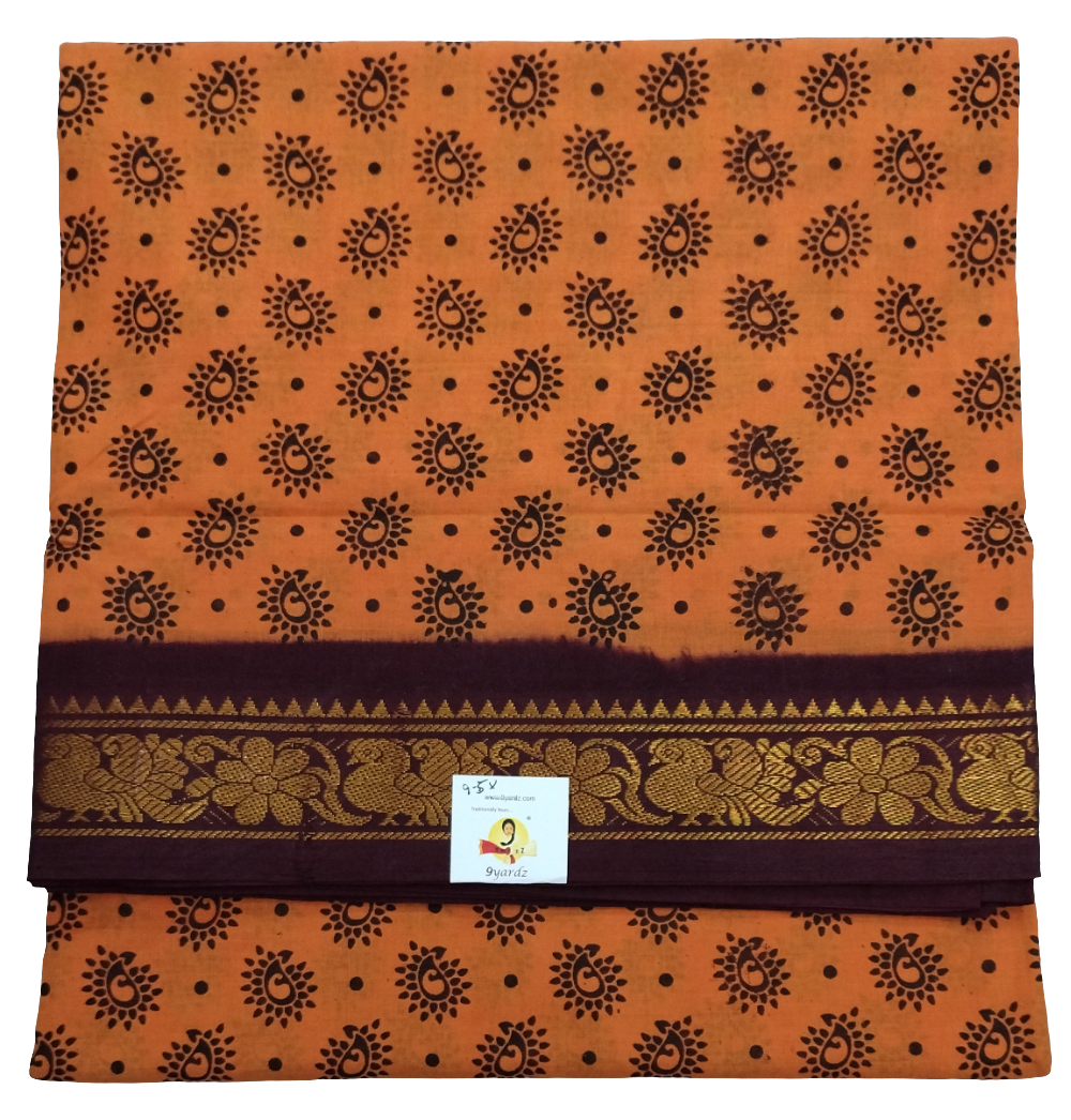 Sungudi cotton 9.5 yards madisar