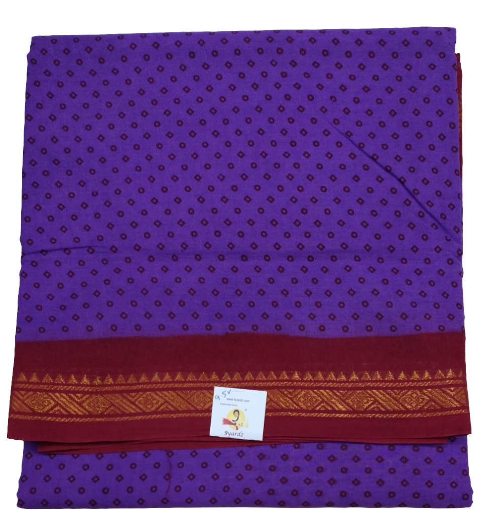 Sungudi cotton 9.5 yards madisar