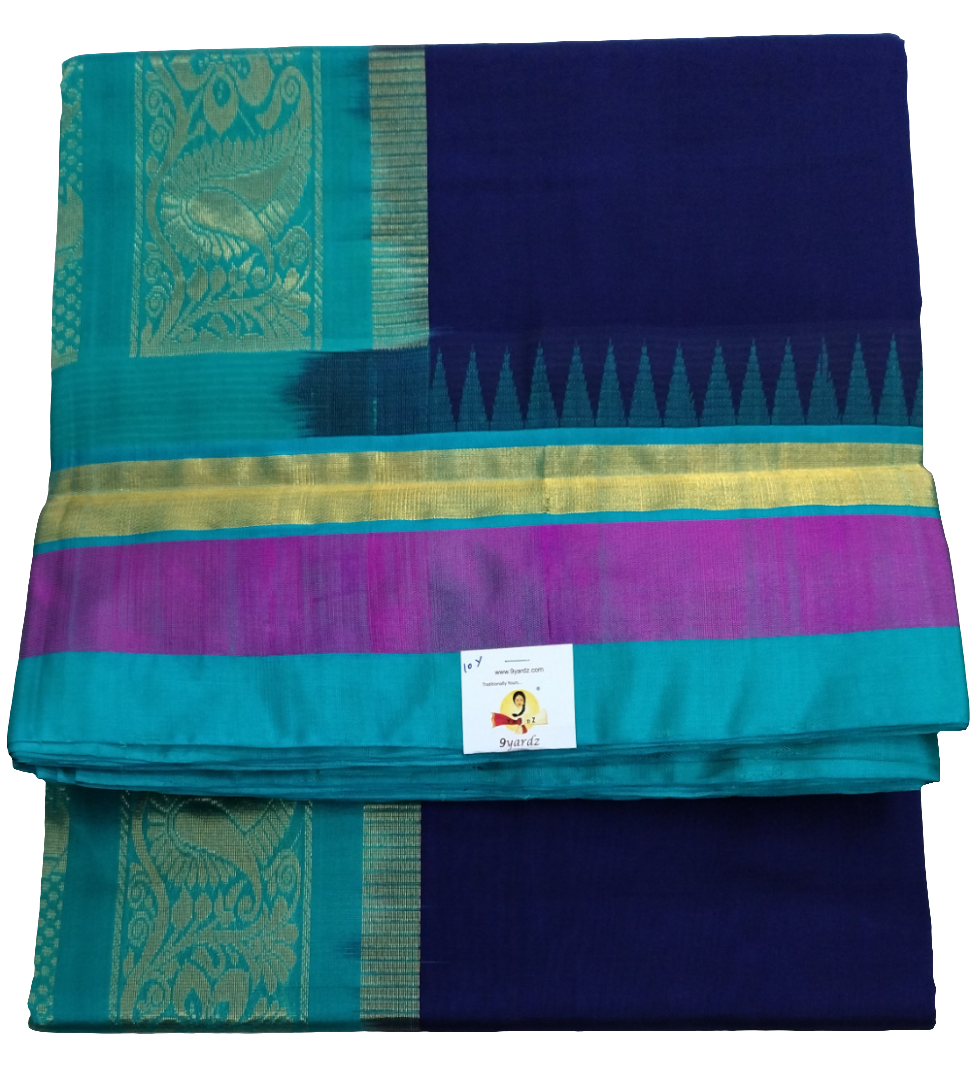 Pure silk cotton -Korvai 10yards madisar