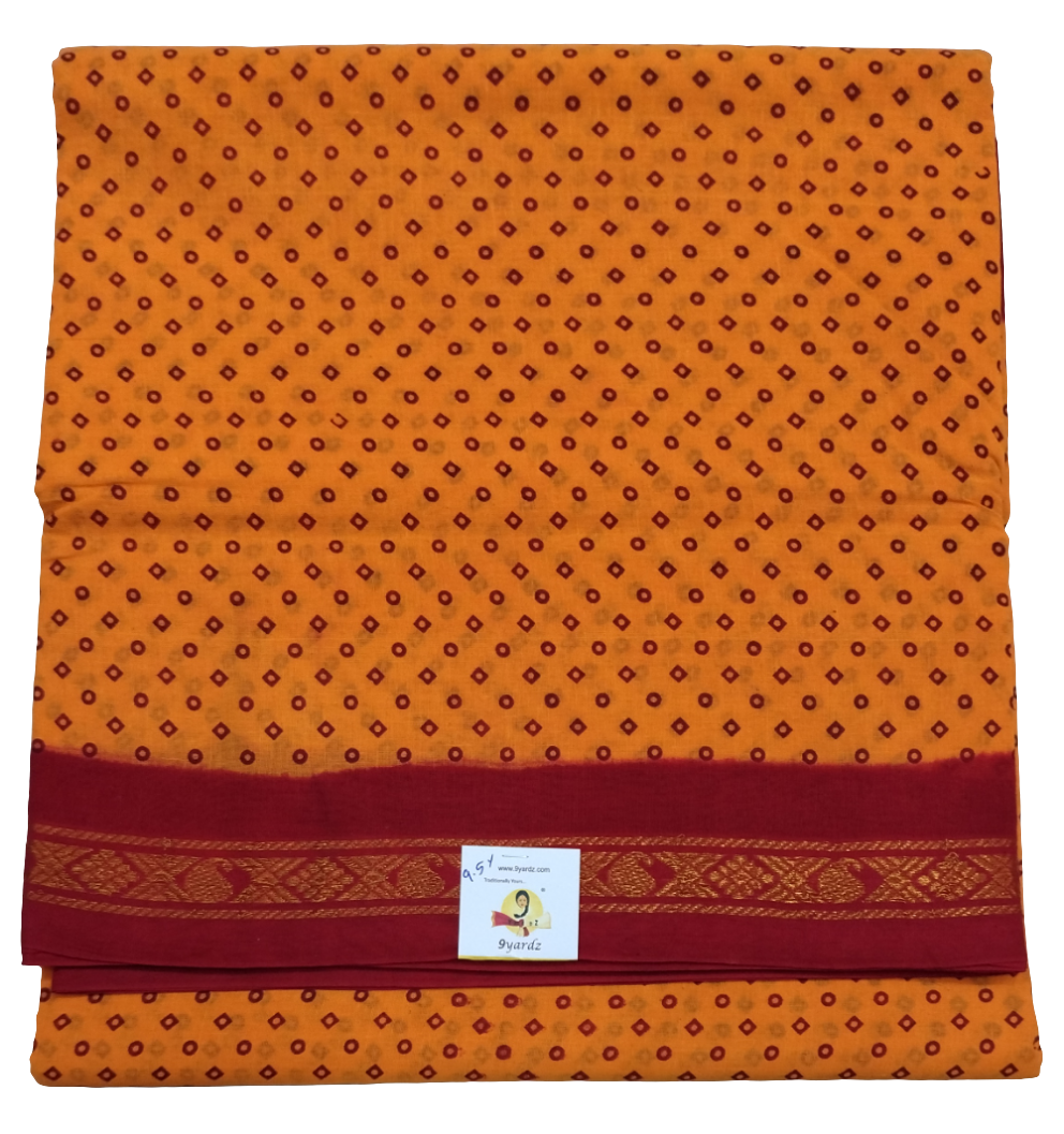 Sungudi cotton 9.5 yards madisar