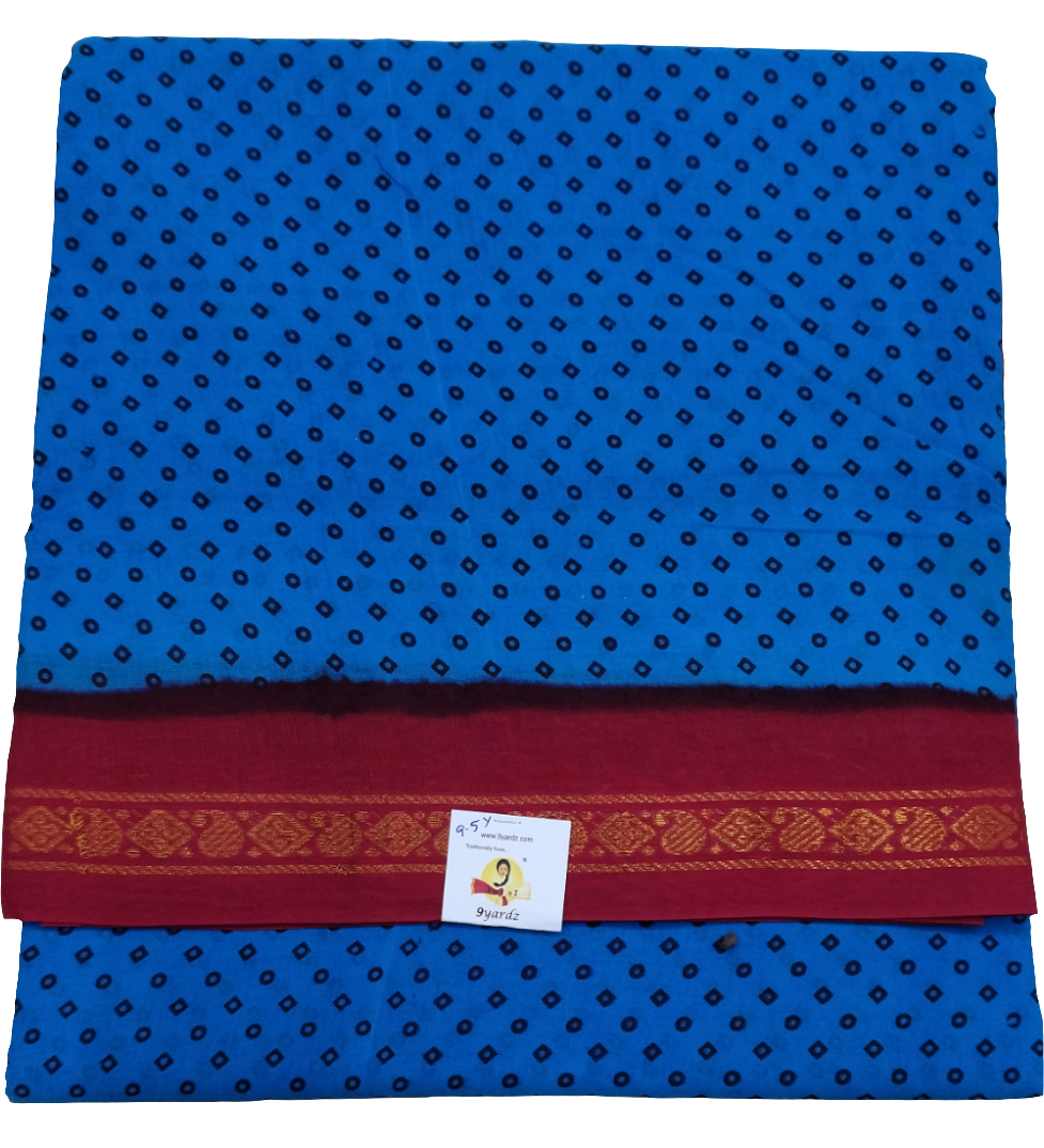 Sungudi cotton 9.5 yards madisar