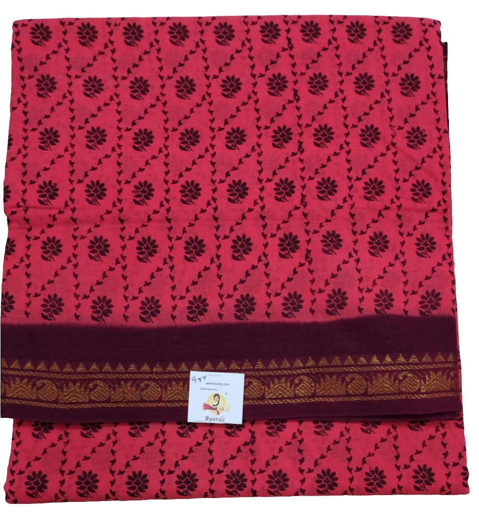 Sungudi cotton 9.5 yards madisar