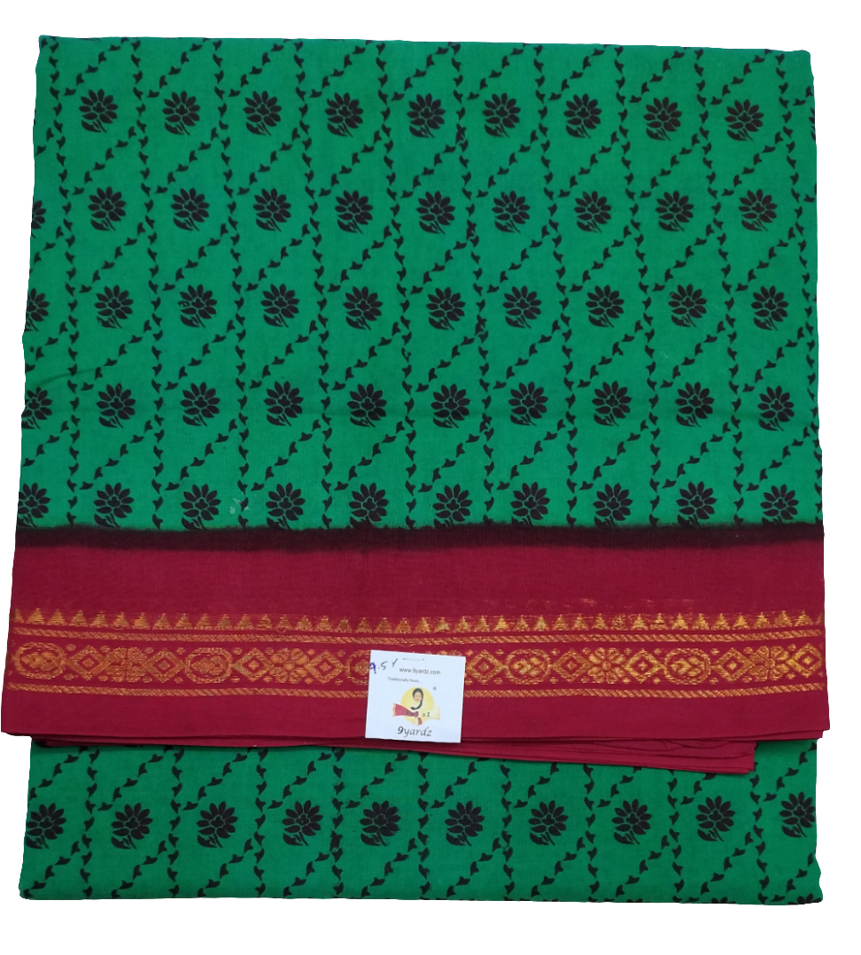 Sungudi cotton 9.5 yards madisar