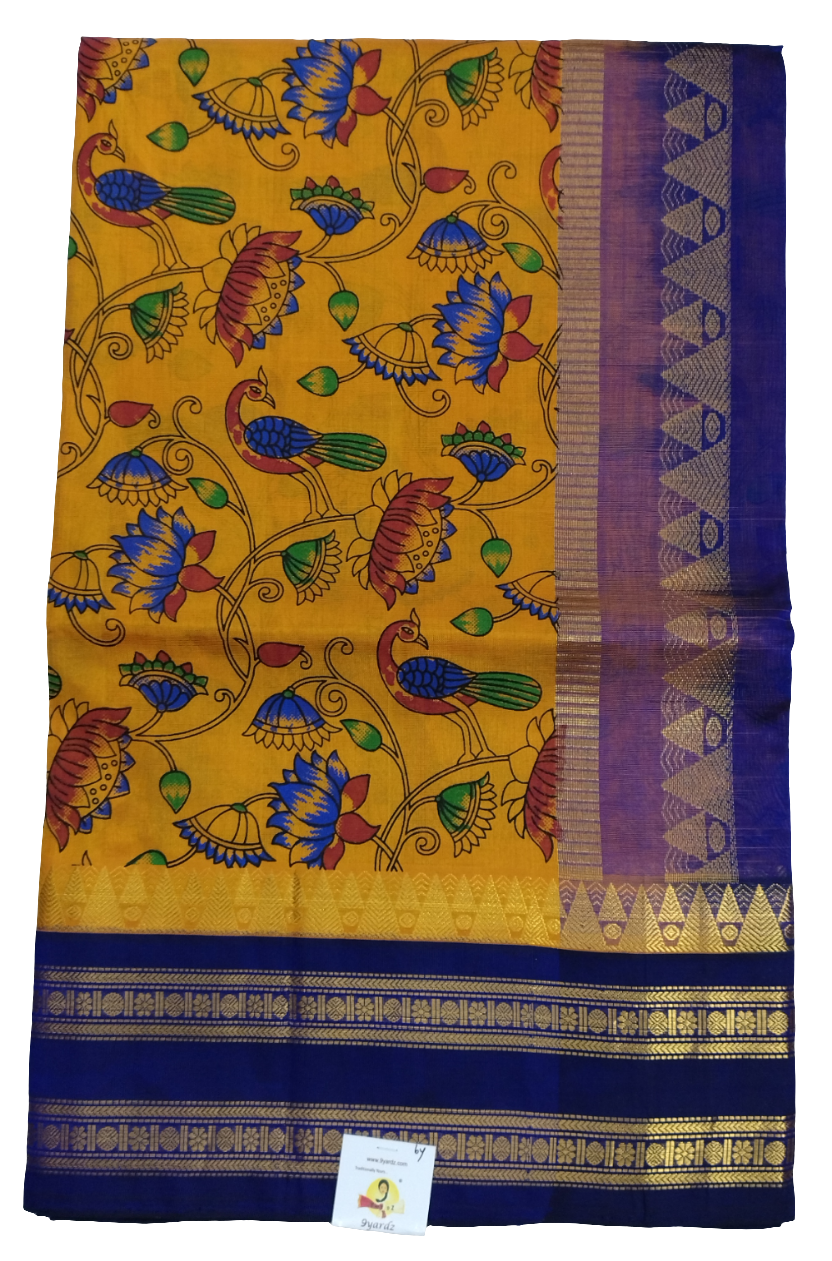 Pure silk cotton Printed 6 yards