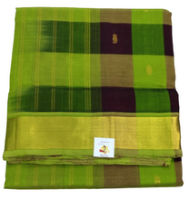 Load image into Gallery viewer, Pure silk cotton- palum pazhamum kattam with butta, 10yards (madisar)