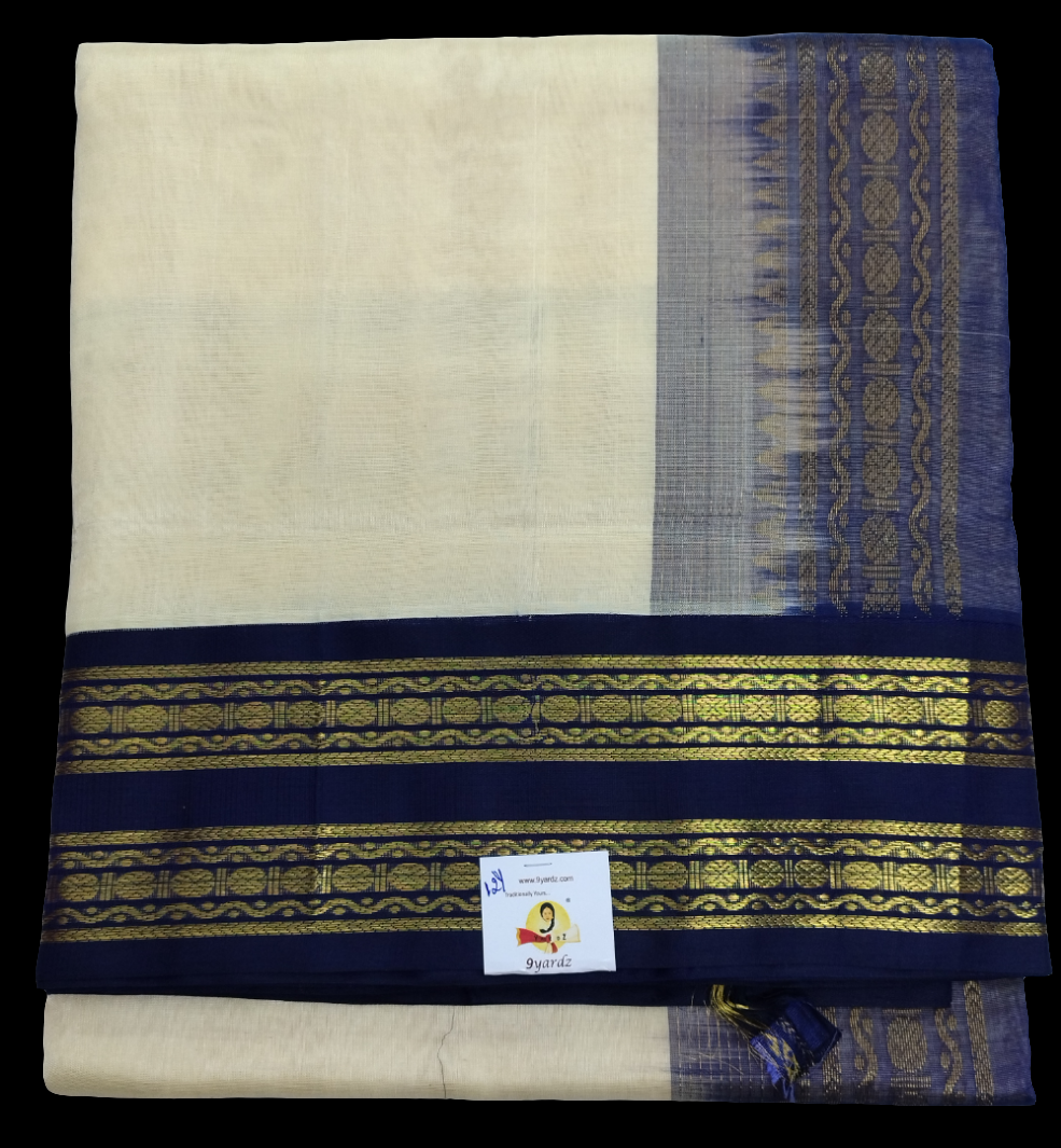 Pure silk cotton Korvai 12yardz