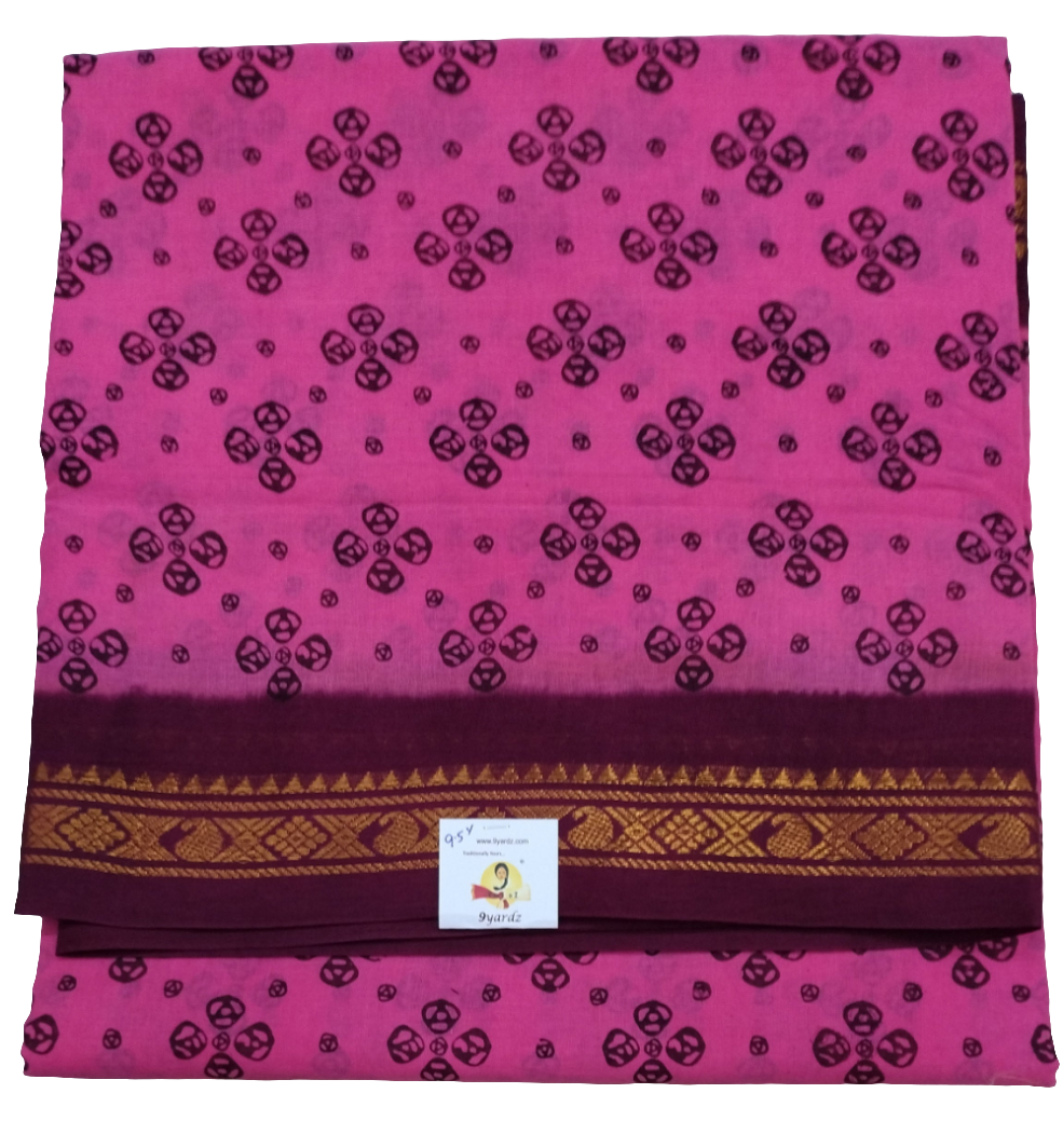 Sungudi cotton 9.5 yards madisar