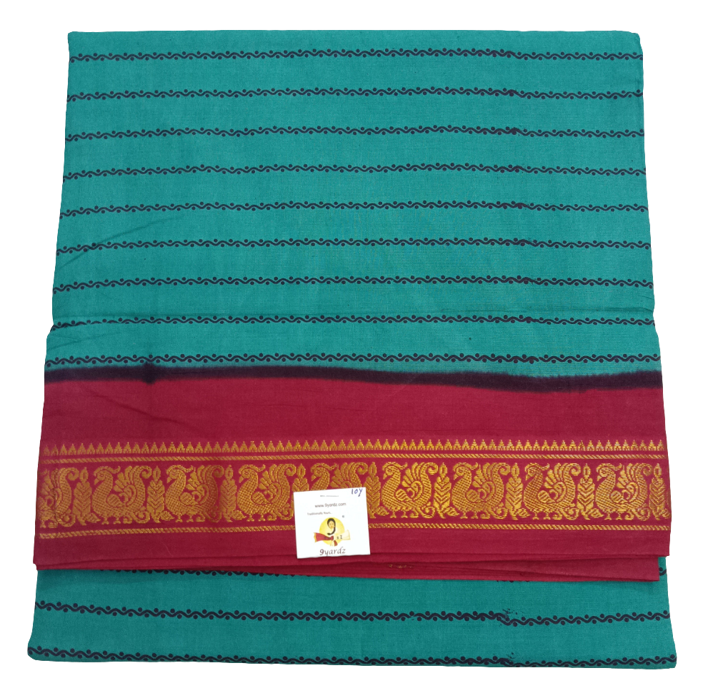 Sungudi cotton 9.5 yards madisar