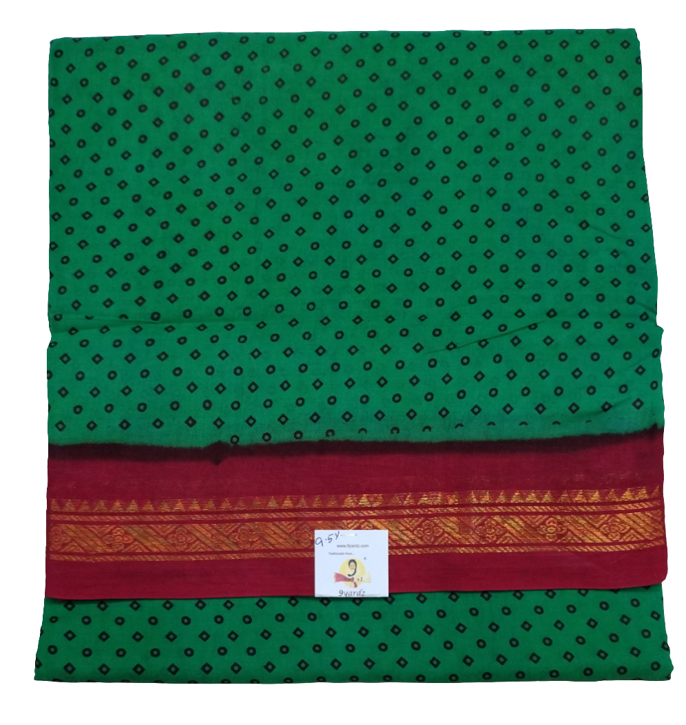 Sungudi cotton 9.5 yards madisar
