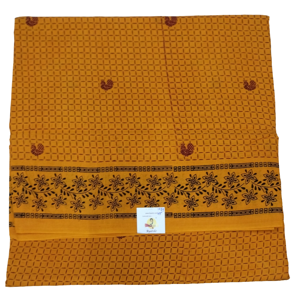 Sungudi cotton 10.5yards 49"
