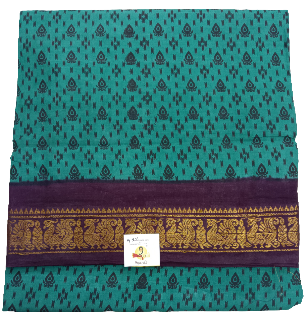 Sungudi cotton 9.5 yards madisar