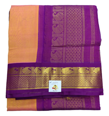 Pure silk cotton -Korvai 10yards madisar