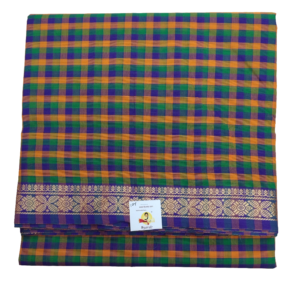 Chettinadu / Karaikudi cotton 10 yards madisar