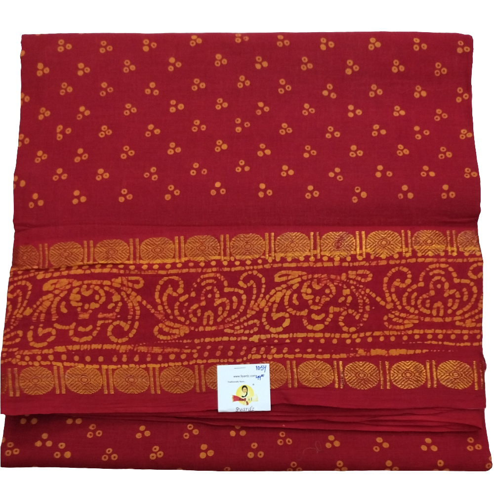 Sungudi cotton 10.5yards 49"