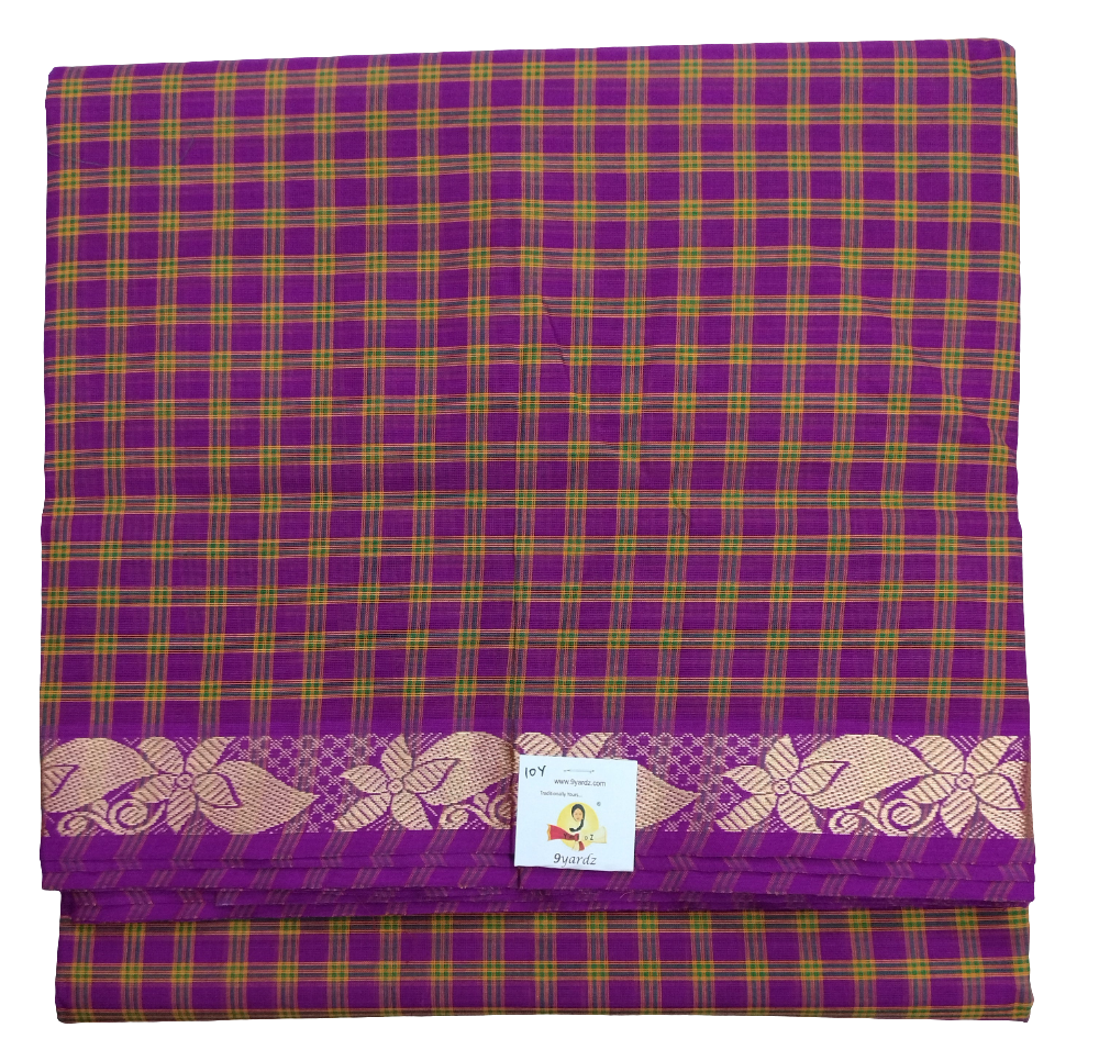 Chettinadu / Karaikudi cotton 10 yards madisar