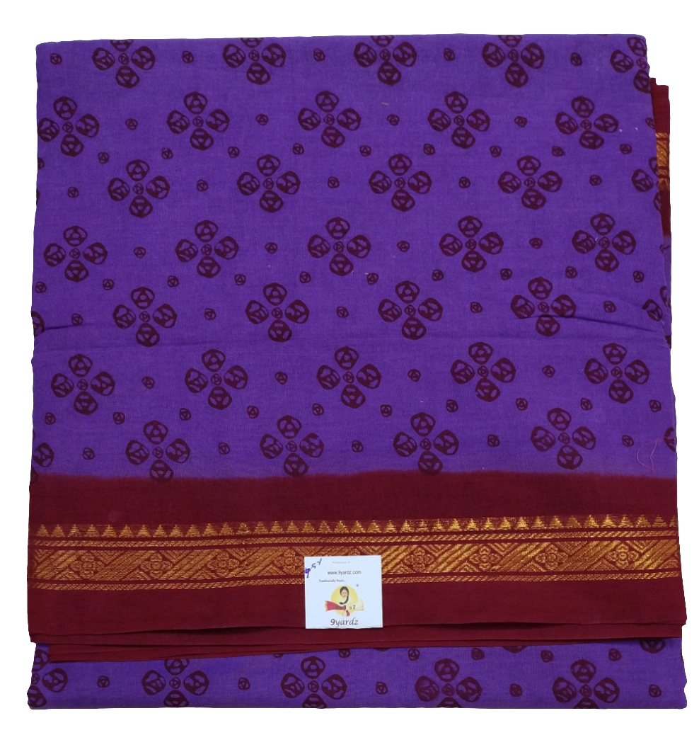 Sungudi cotton 9.5 yards madisar