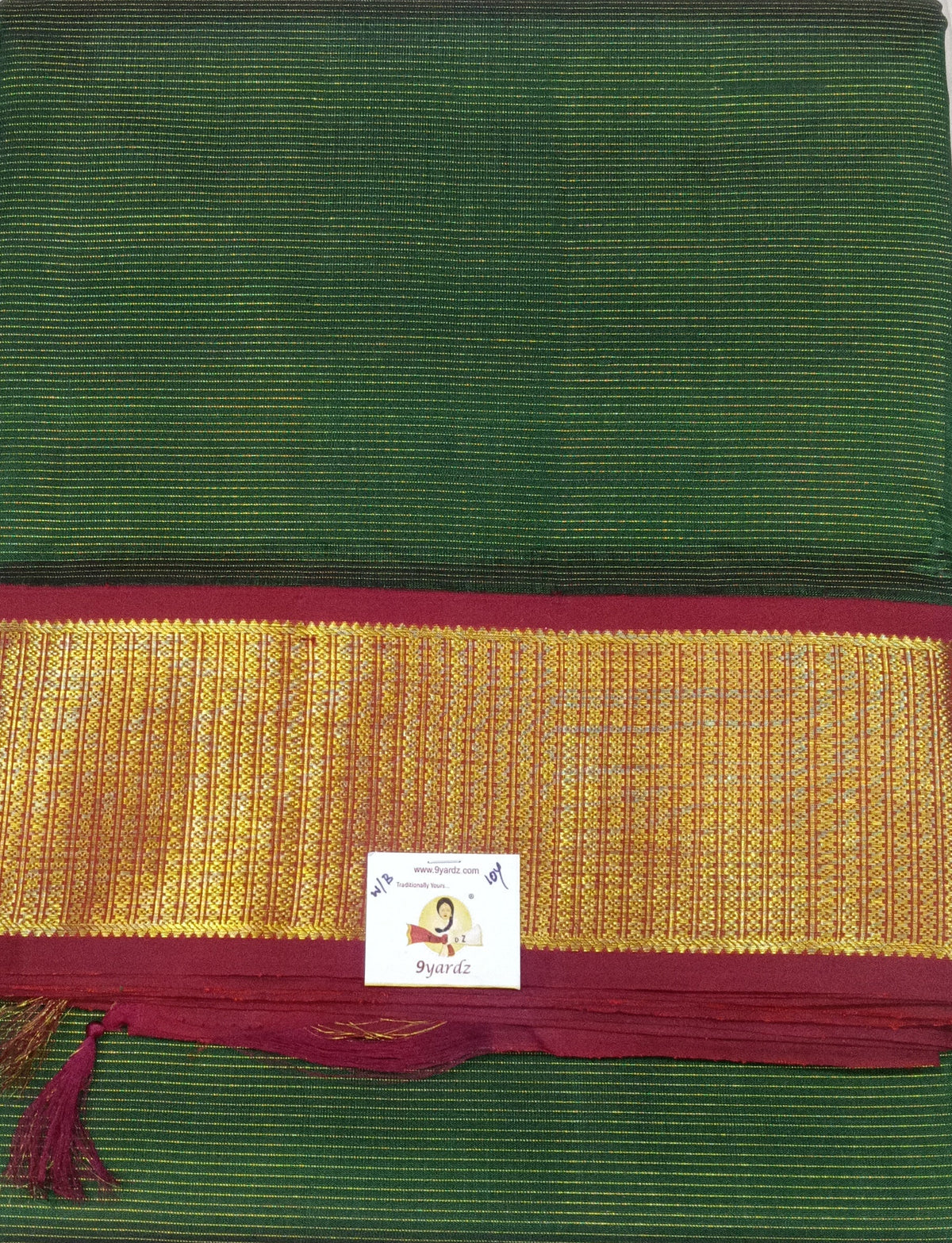 Pure Kanchipuram Silk Madisar Vairavoosi|10yards
