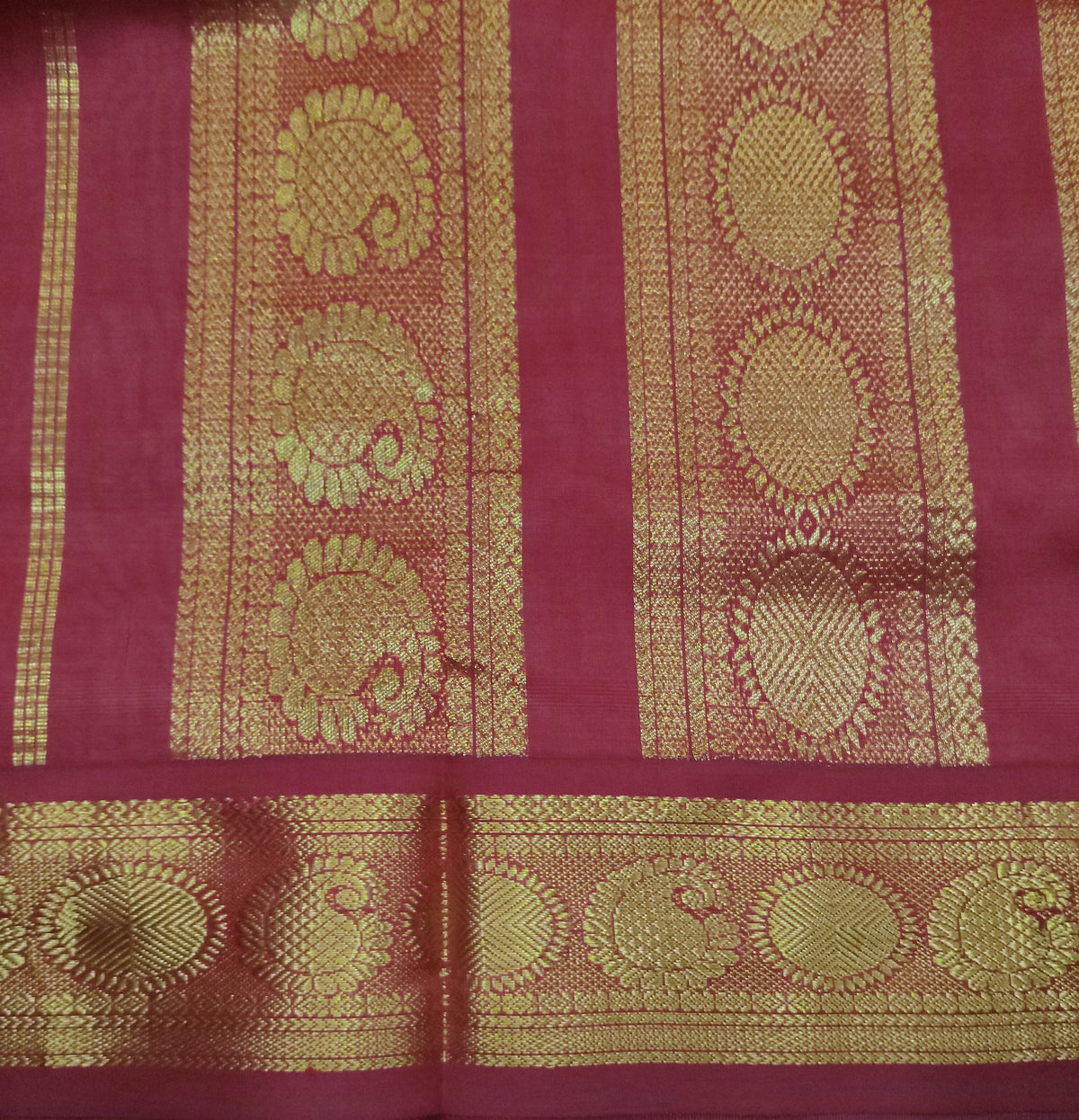 Semi Silk cotton Korvai Madisar