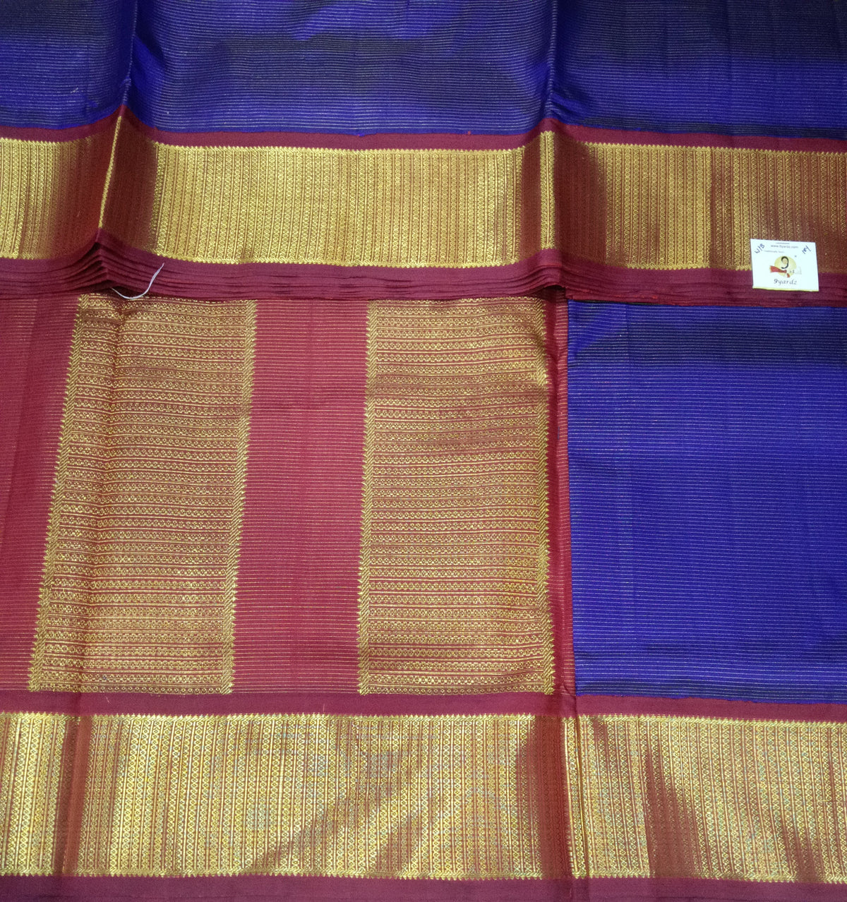 Pure Kanchipuram Silk Madisar Vairavoosi|10yards