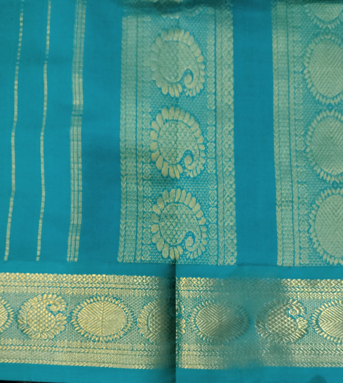 Semi Silk cotton Korvai Madisar