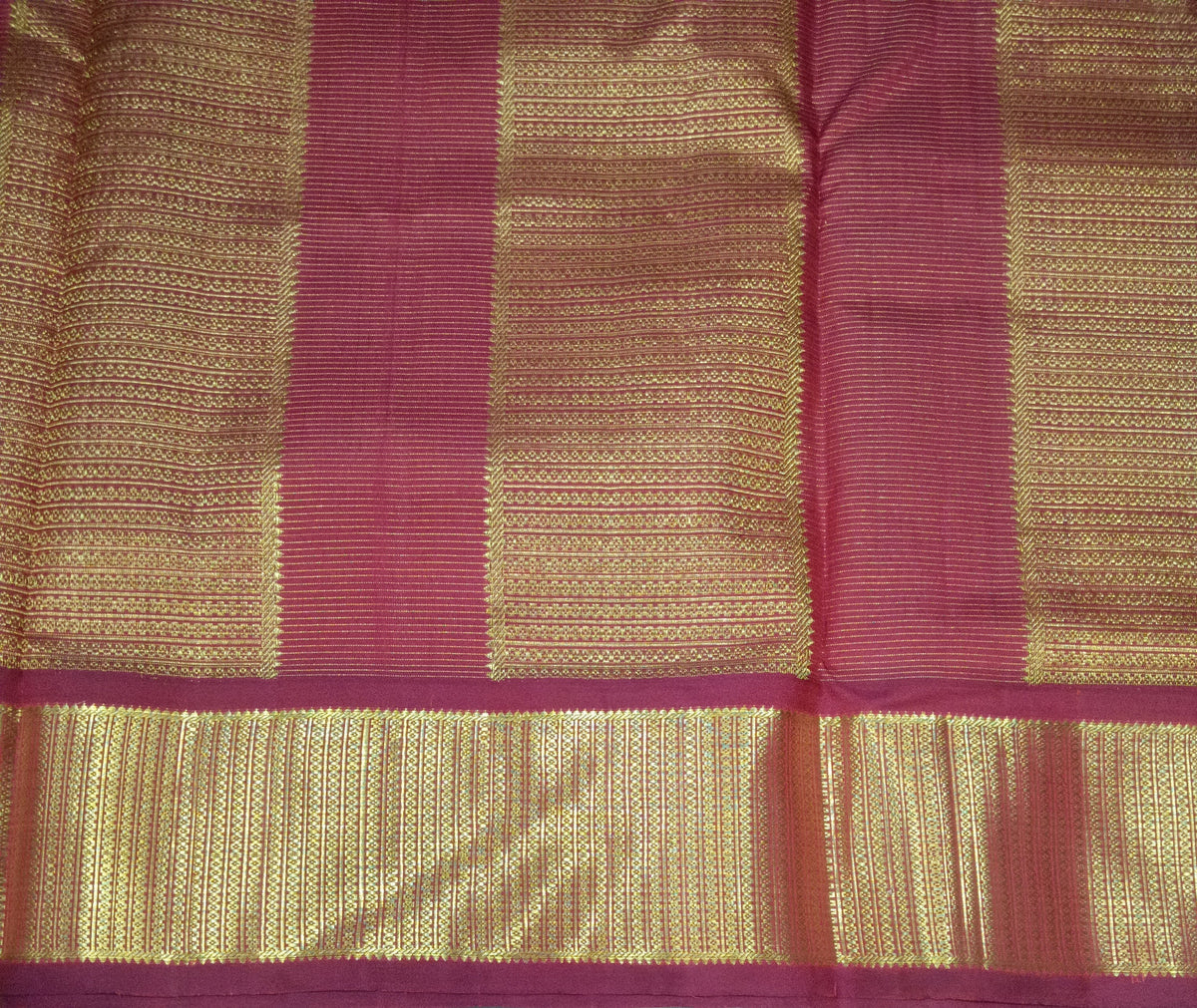 Pure Kanchipuram Silk Madisar Vairavoosi|10yards