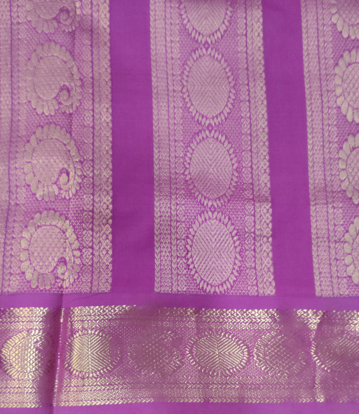 Semi Silk cotton Korvai Madisar
