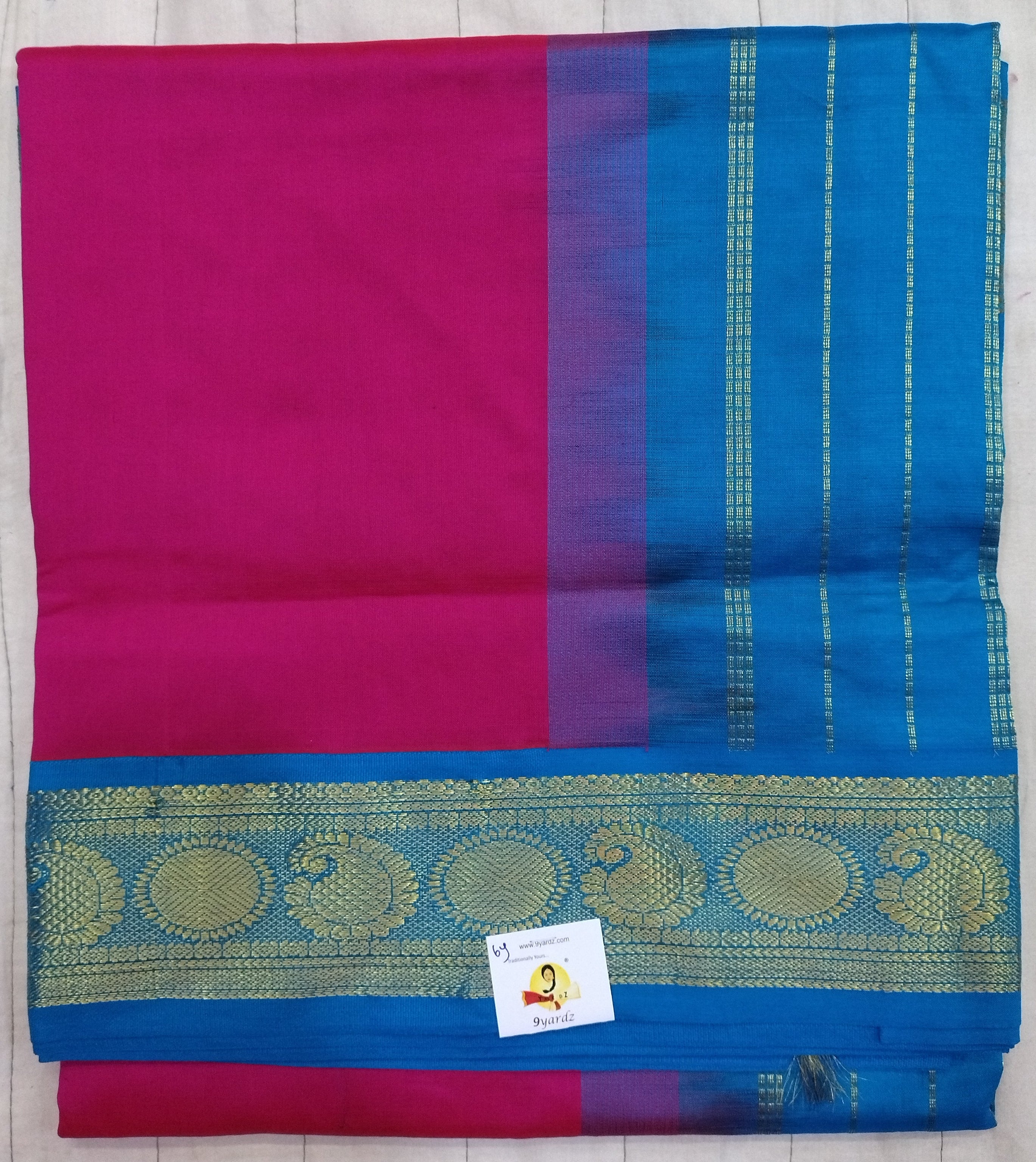 Semi silk cotton korvai 6Yards
