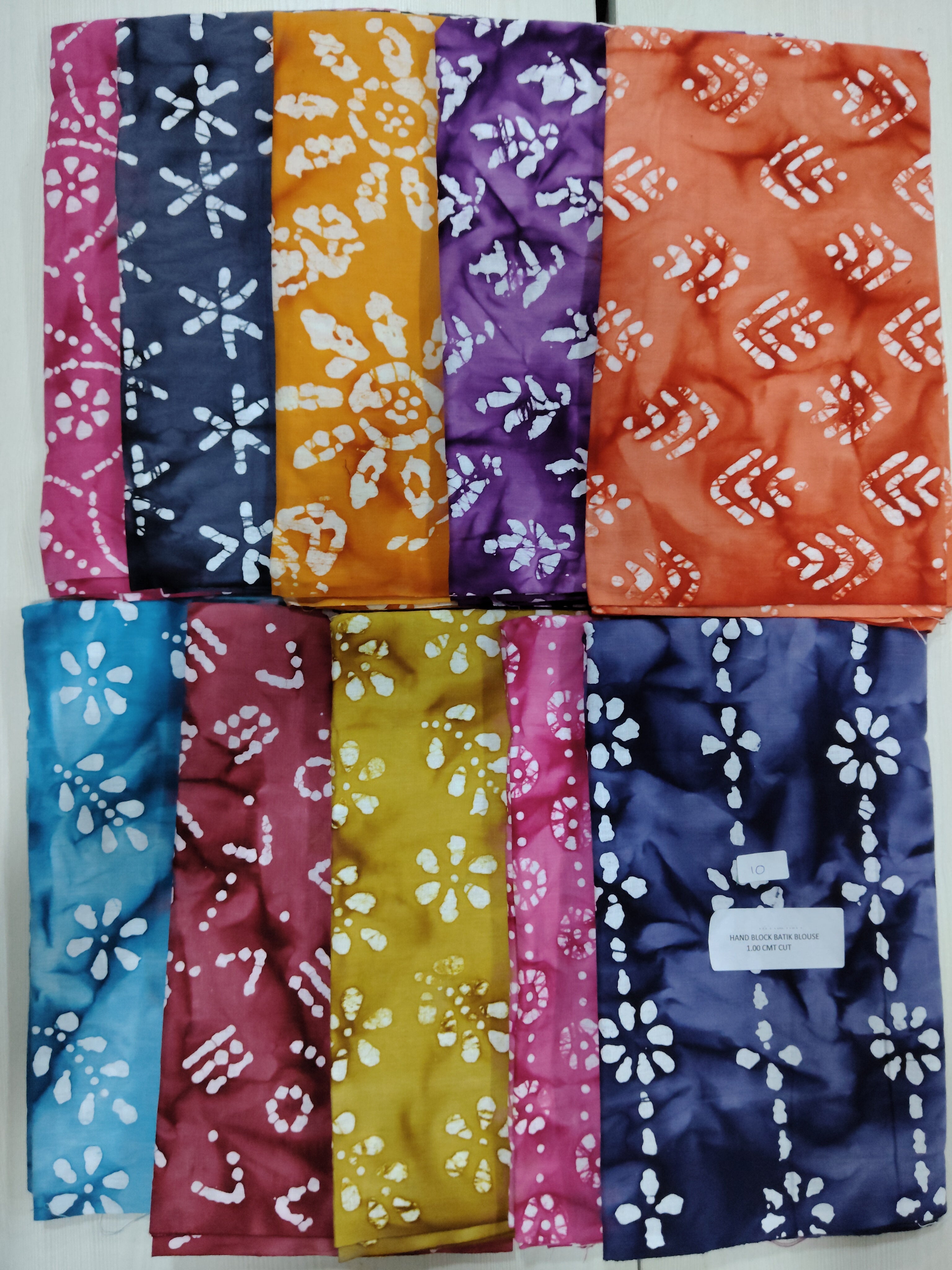 Navarathri special Bathik Cotton blouse bits