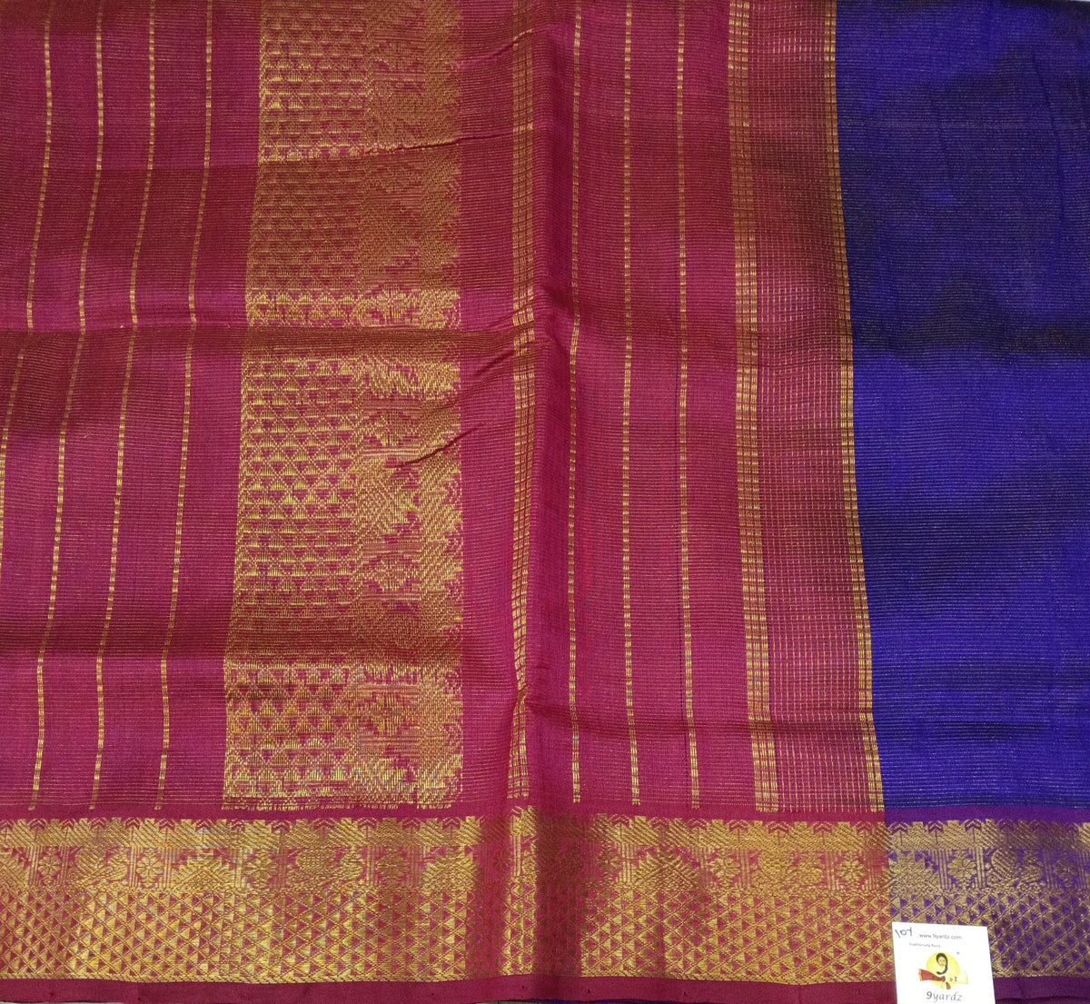 Pure silk cotton vairavoosi 10yards  madisar