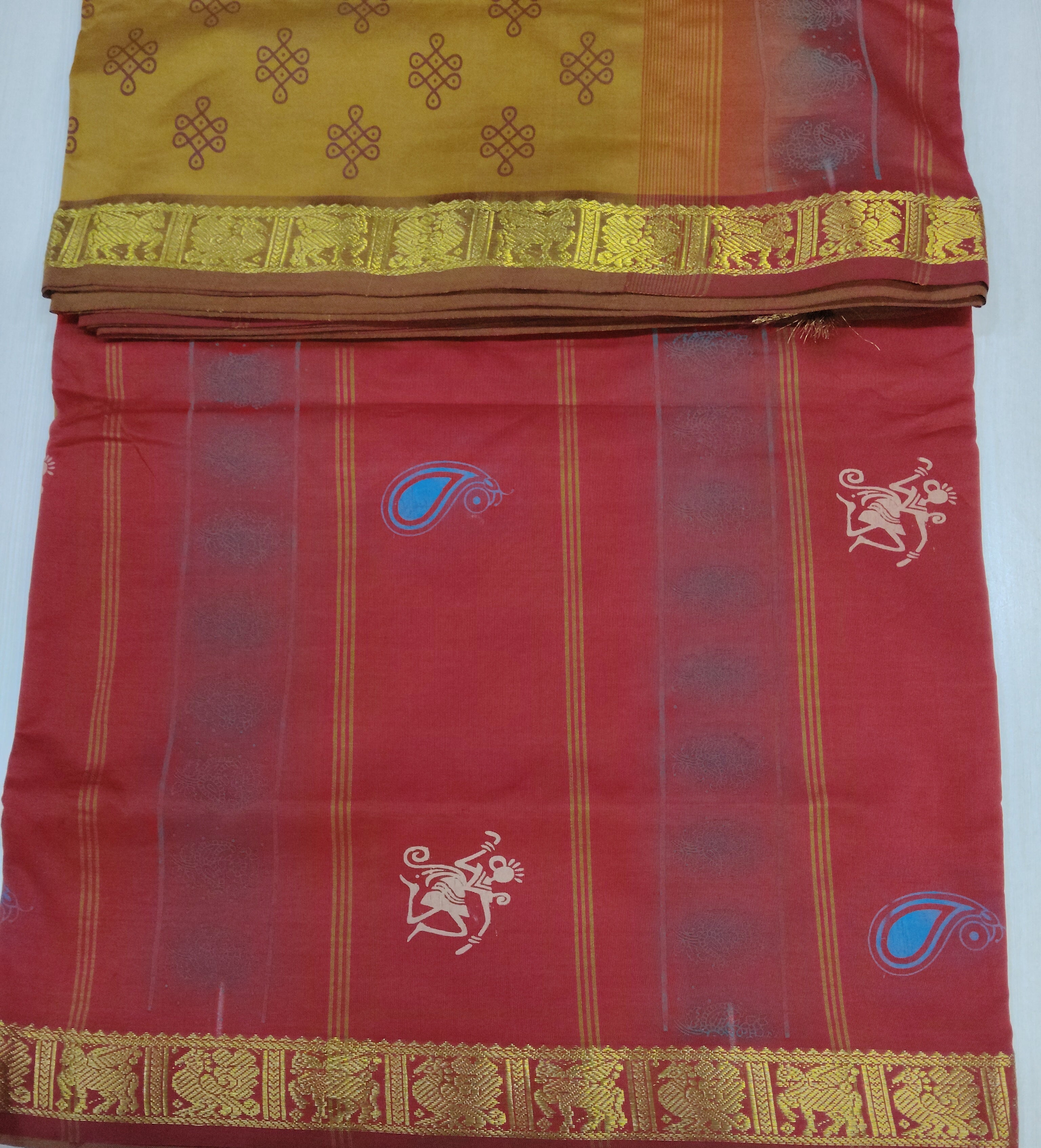 Semi Silk cotton printed Madisar