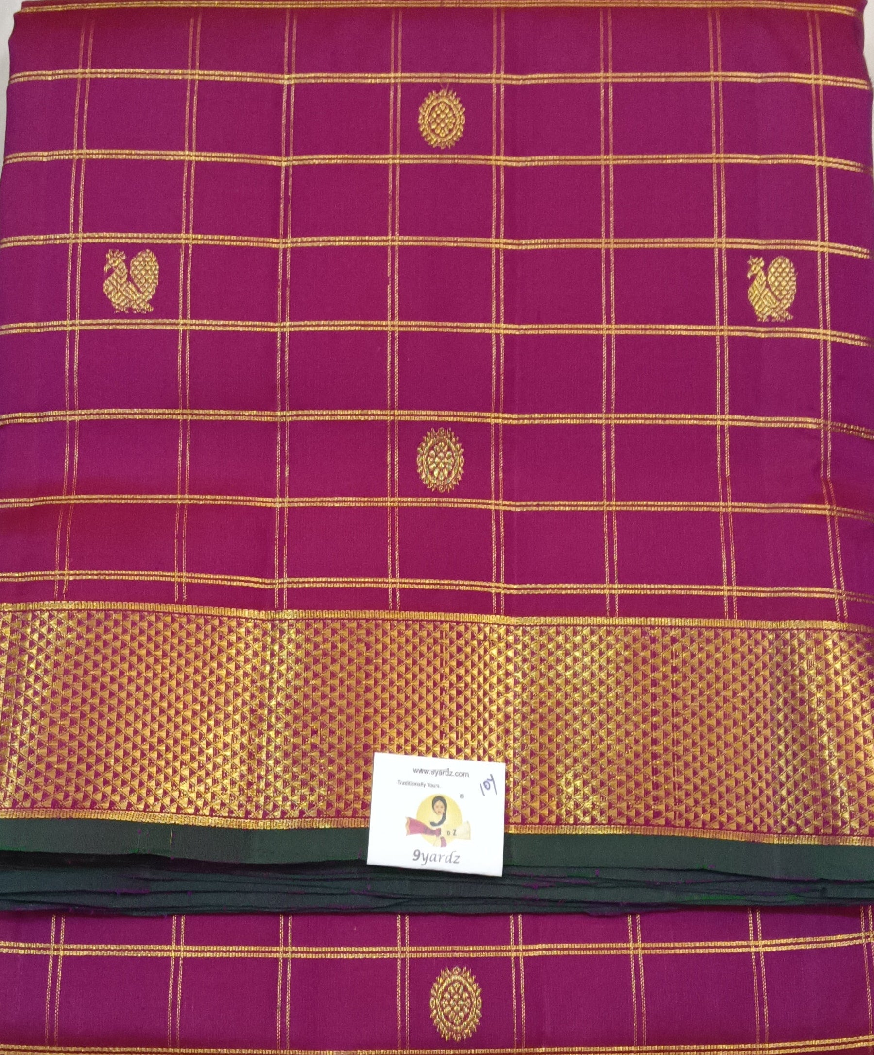 Pure Kanchipuram Silk Madisar 10yards
