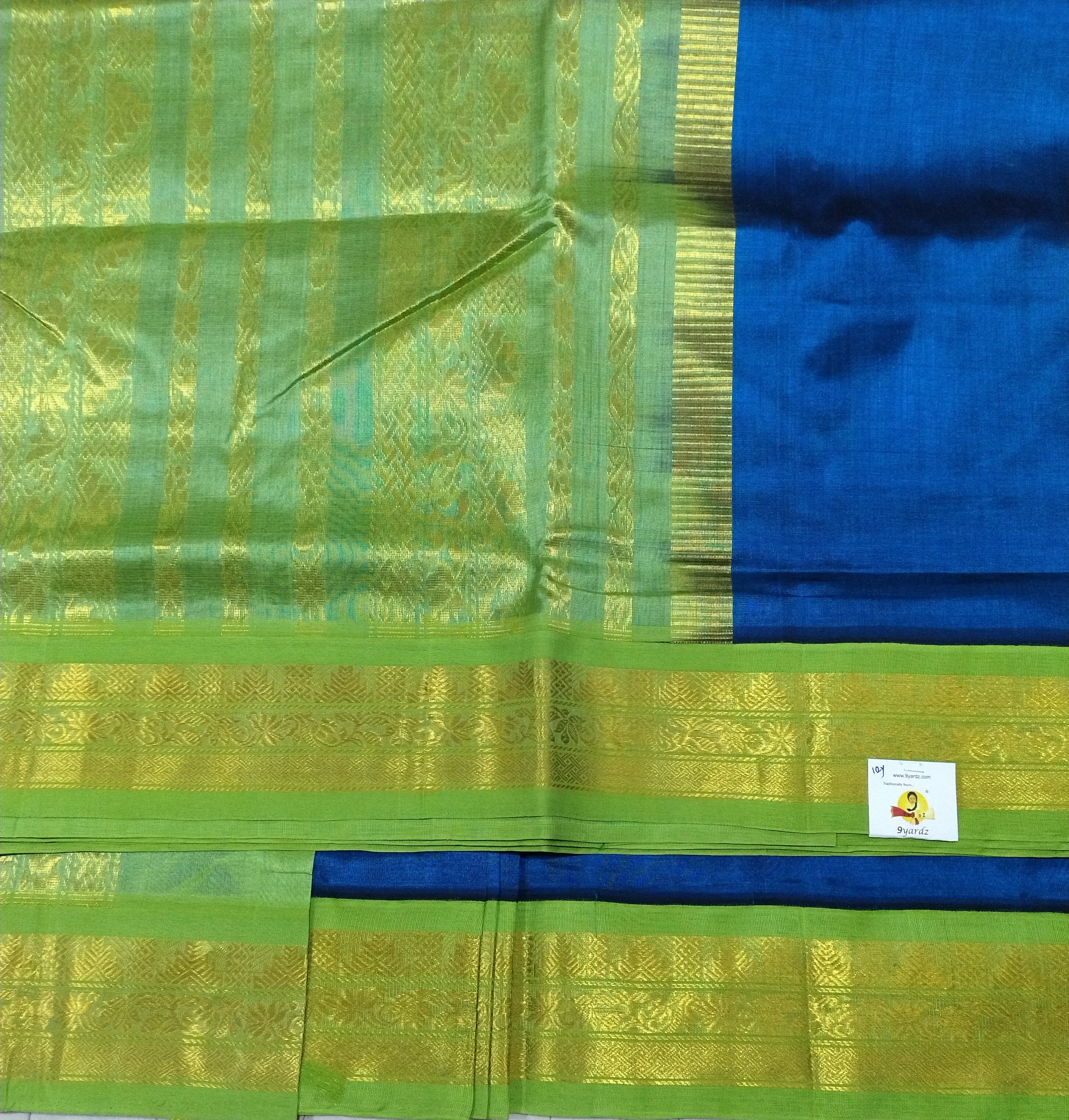 Pure silk cotton -Korvai 10yards madisar