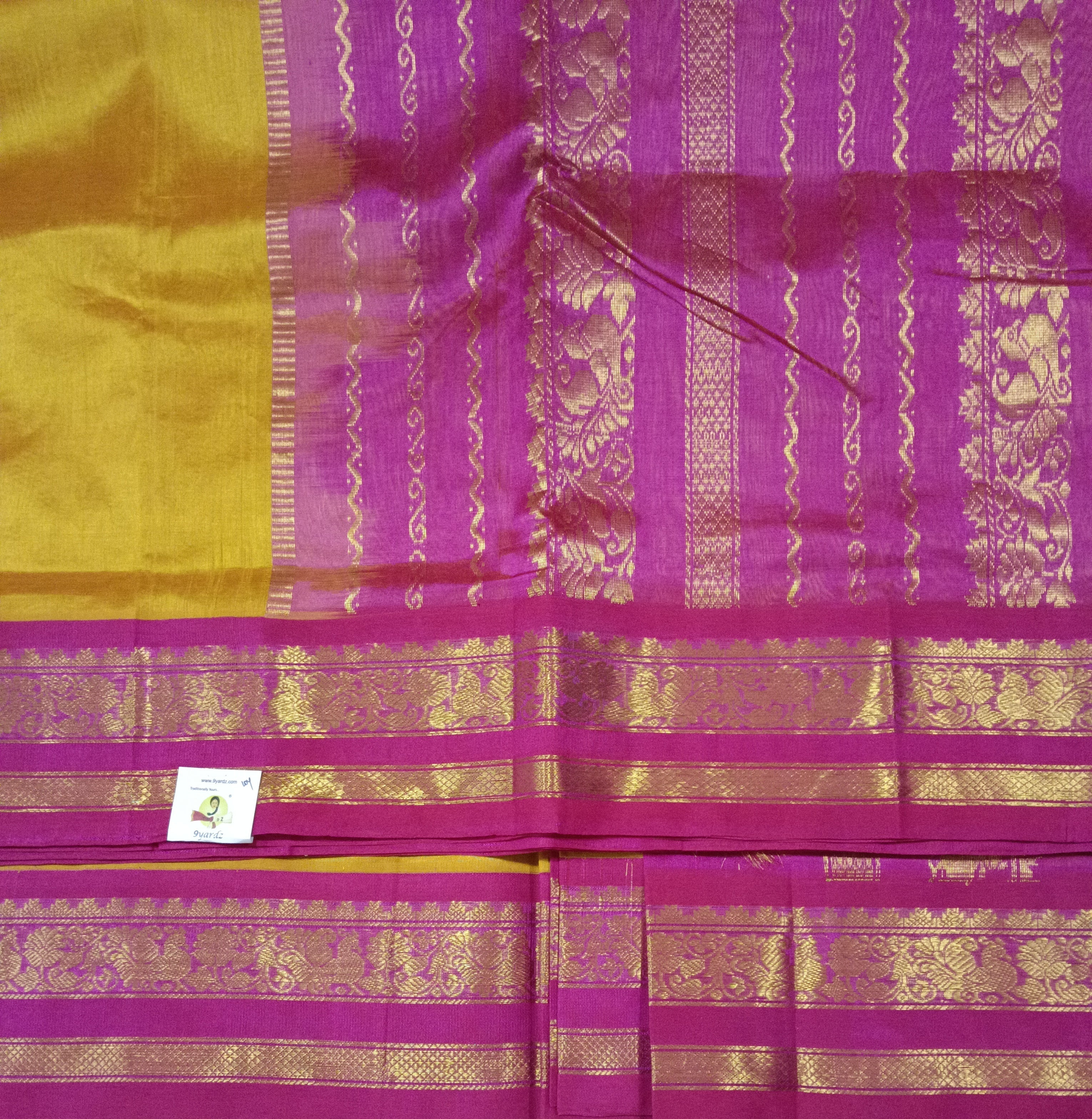 Pure silk cotton -Korvai 10yards madisar