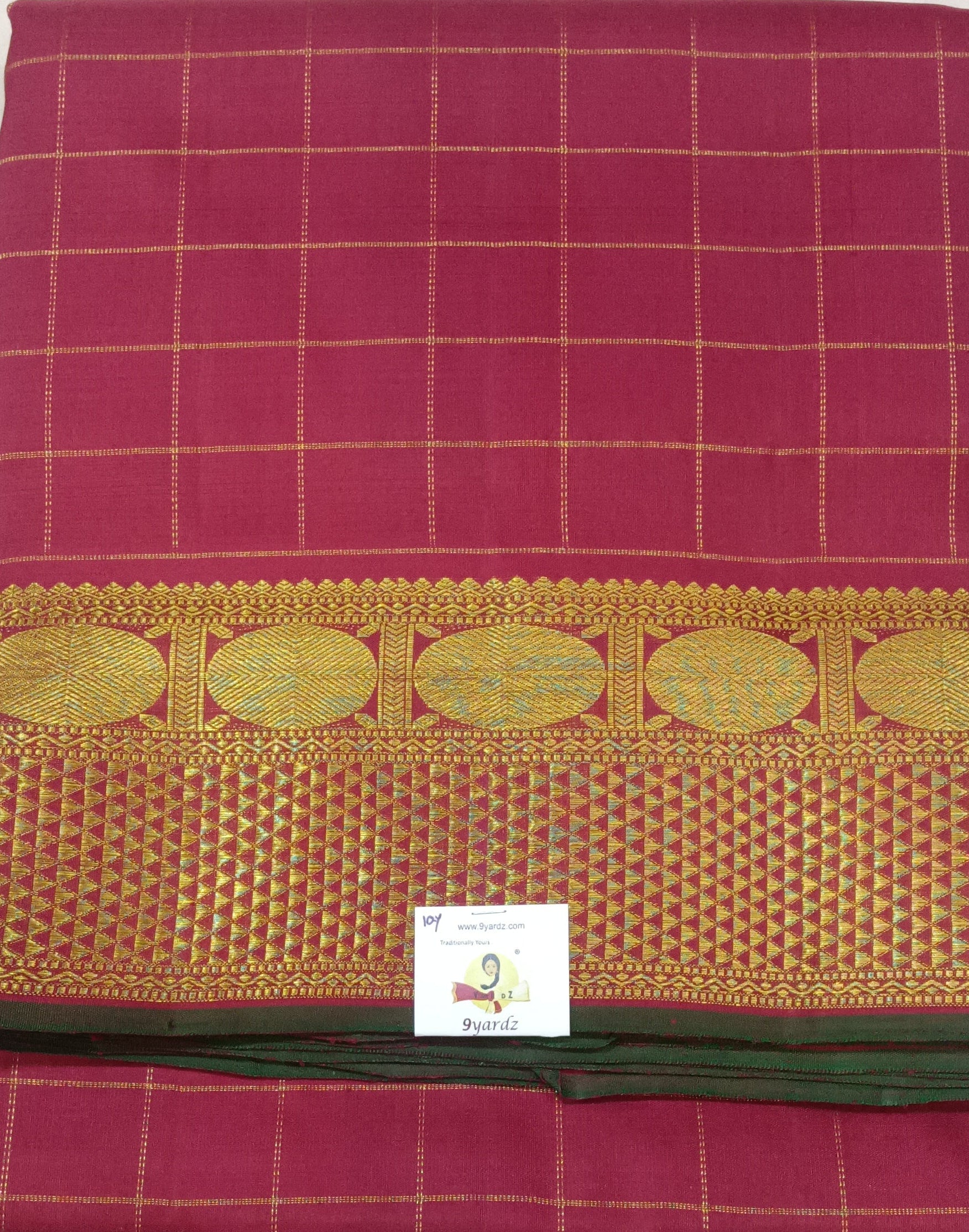 Pure Kanchipuram Silk Madisar 10yards