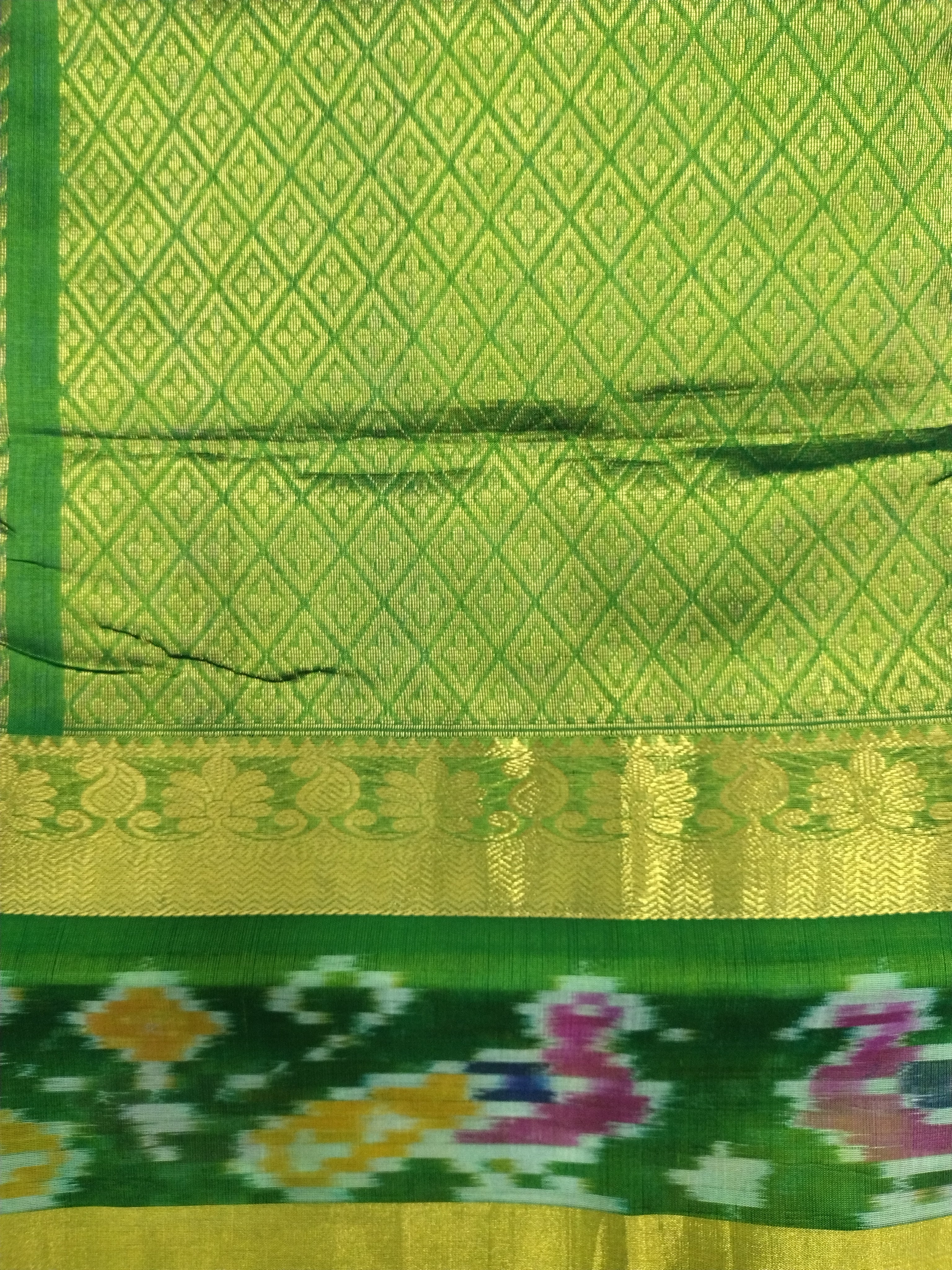 Korvai Silk Cotton Pochampalli 10yardz