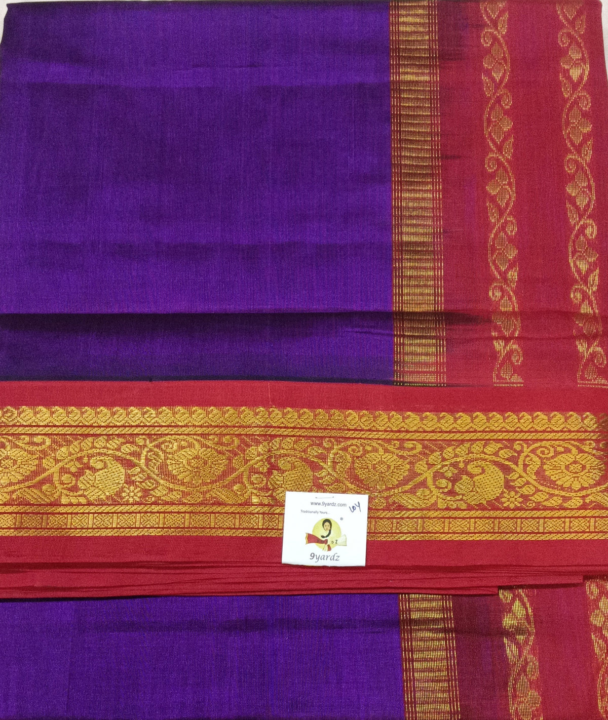 Pure silk cotton -Korvai 10yards madisar