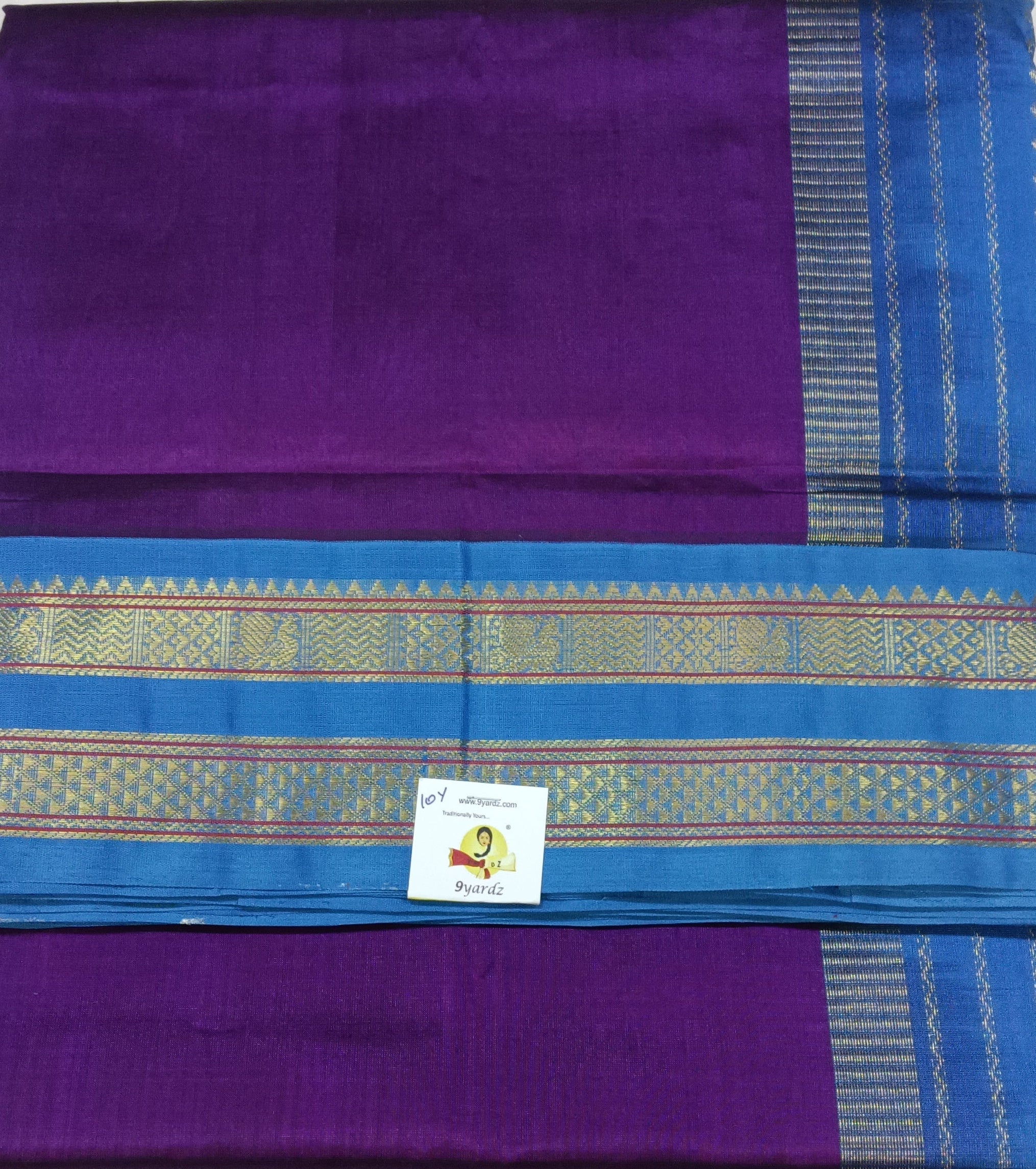 Pure silk cotton -Korvai 10yards madisar