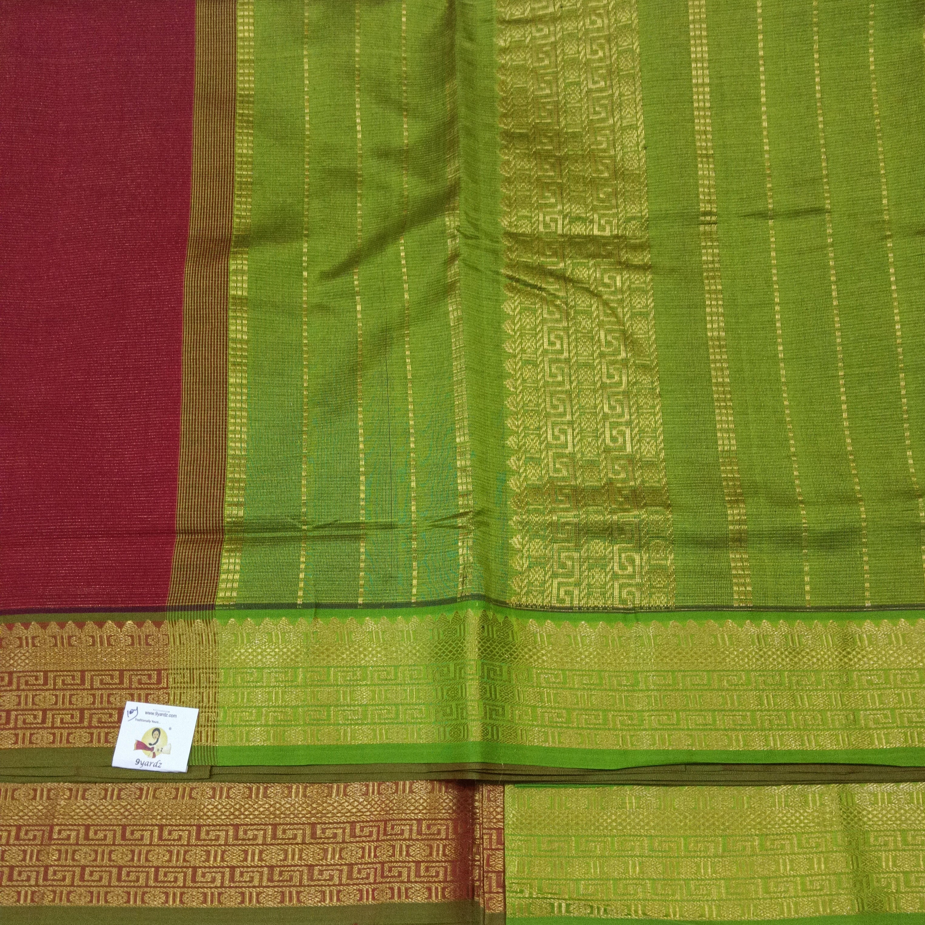 Semi Silk cotton vairavoosi Madisar 10yards