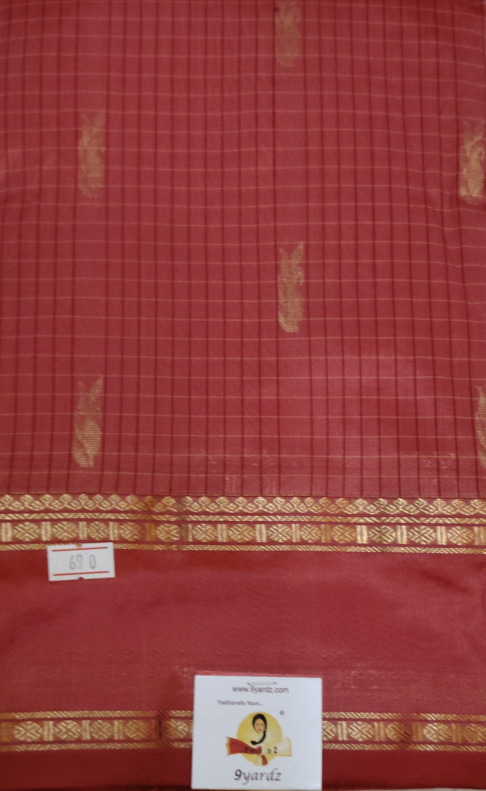 China silk checked 6Yards