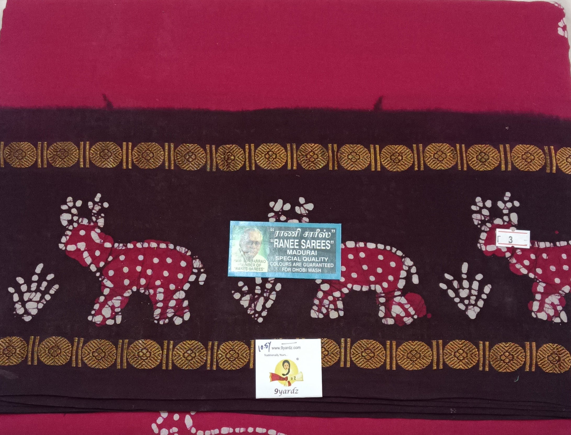 Ranee voyal saree 10.5yardz(9.5mtrs)