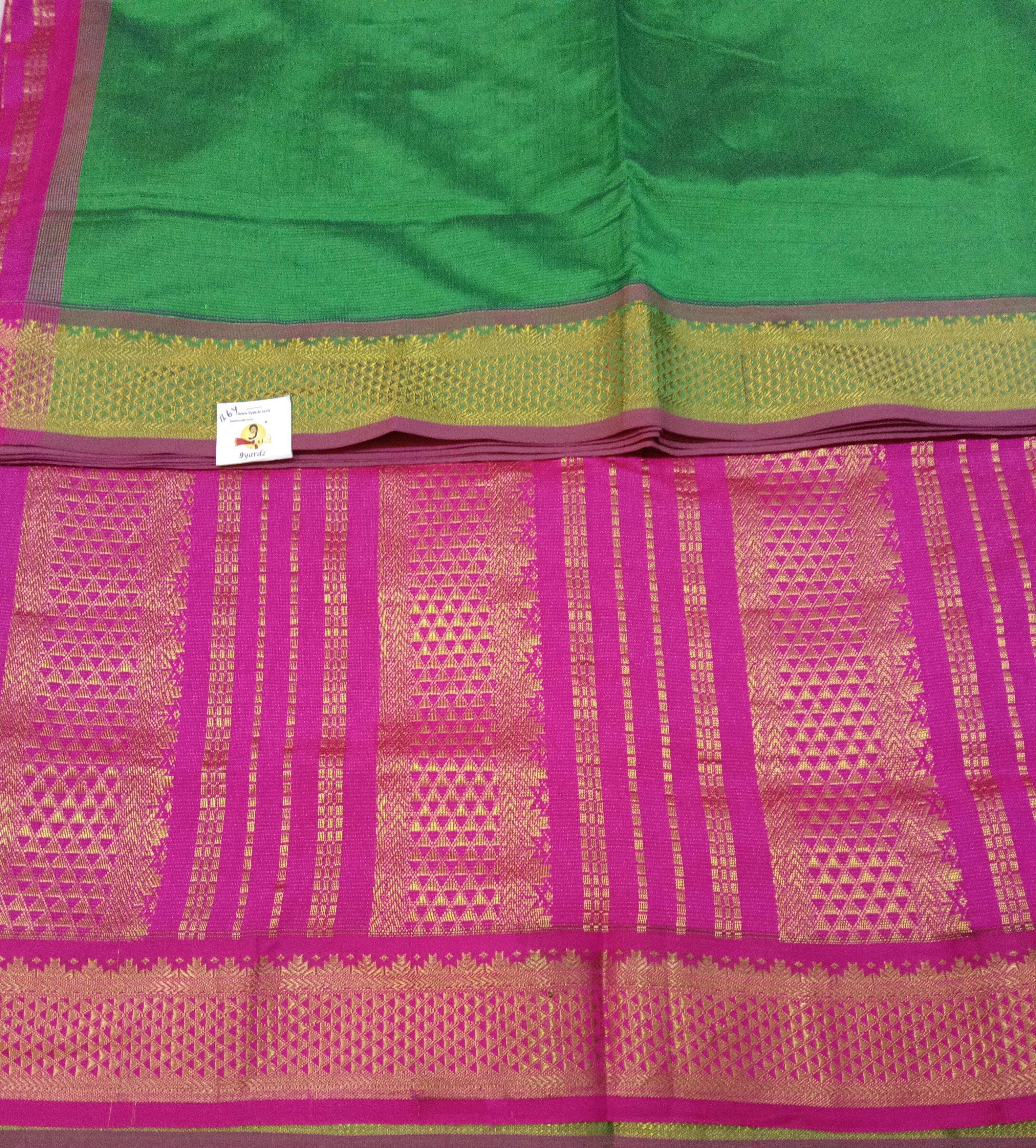 Semi Silk cotton Vairavoosi 11.6yardz