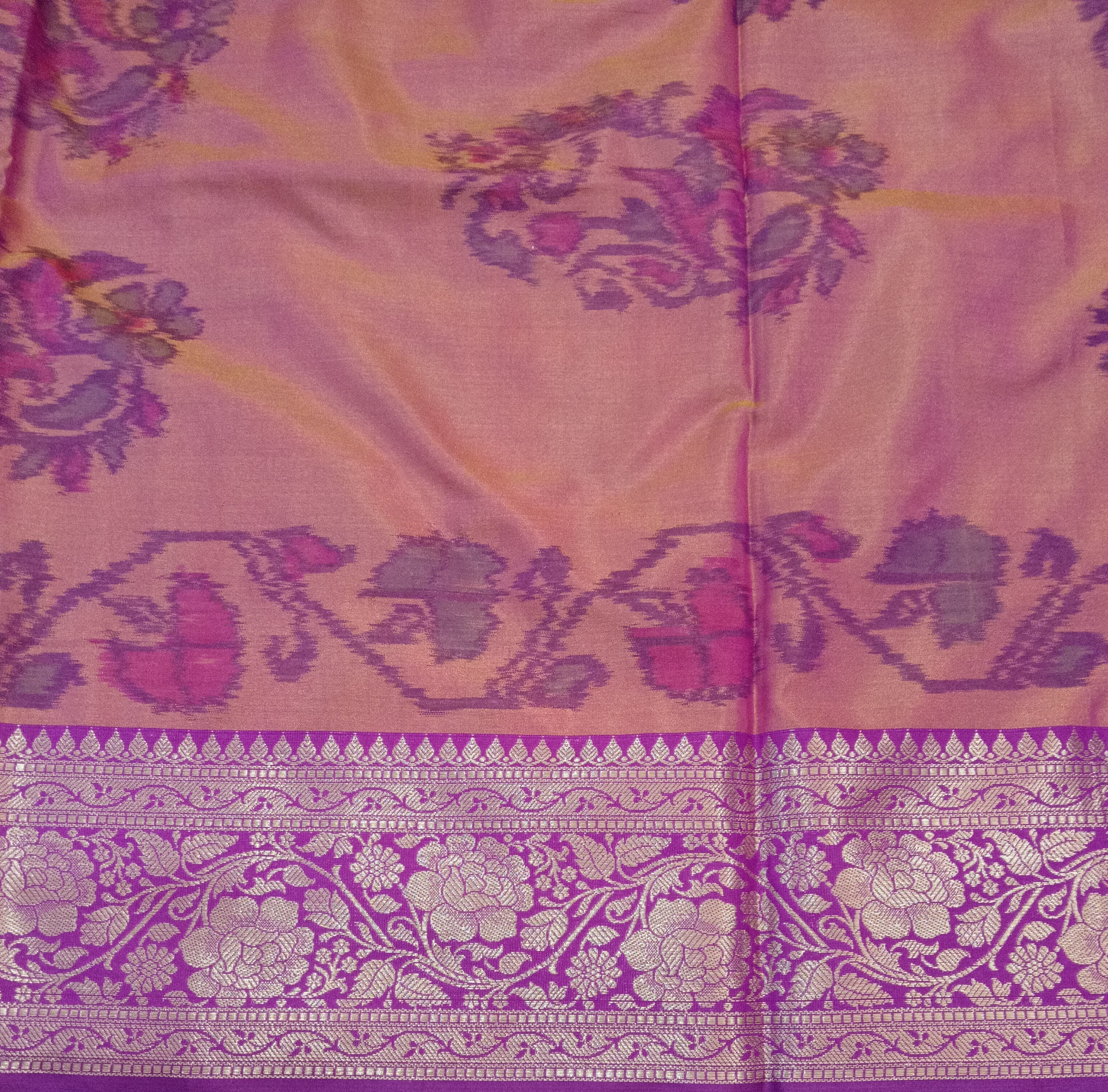 Ikkat semi silk madisar