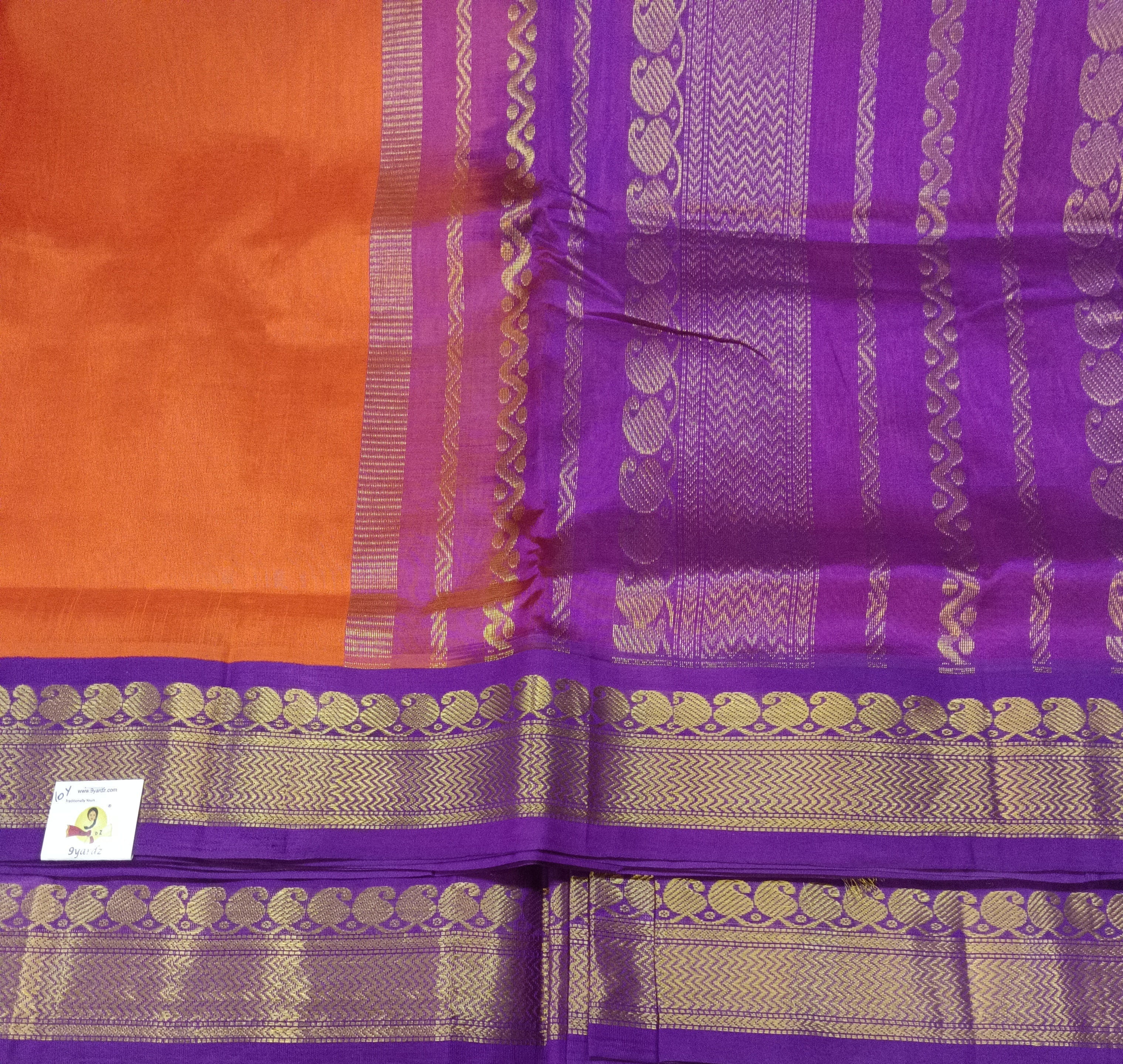 Pure silk cotton -Korvai 10yards madisar